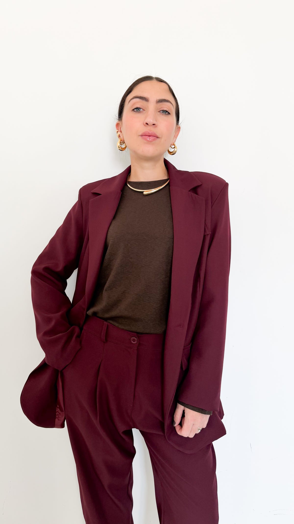 Tailleur Monopetto Bordeaux