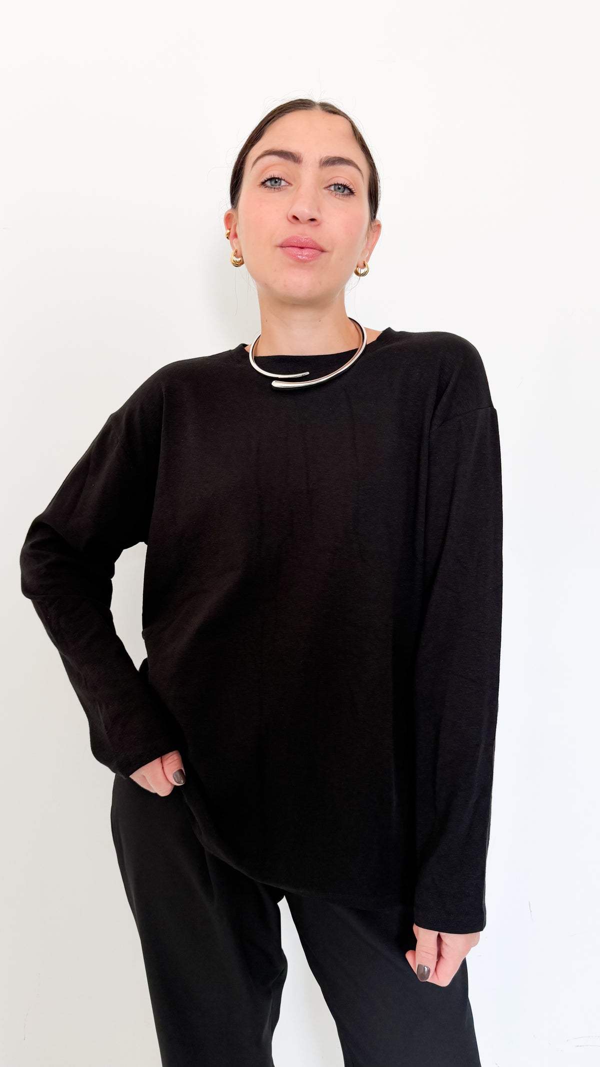 Maglietta Long Sleeve Nera