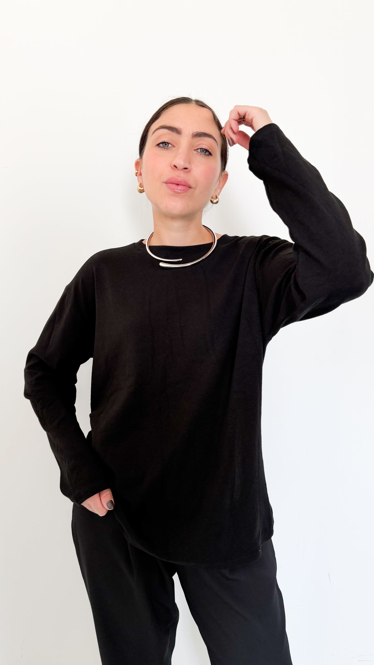 Maglietta Long Sleeve Nera