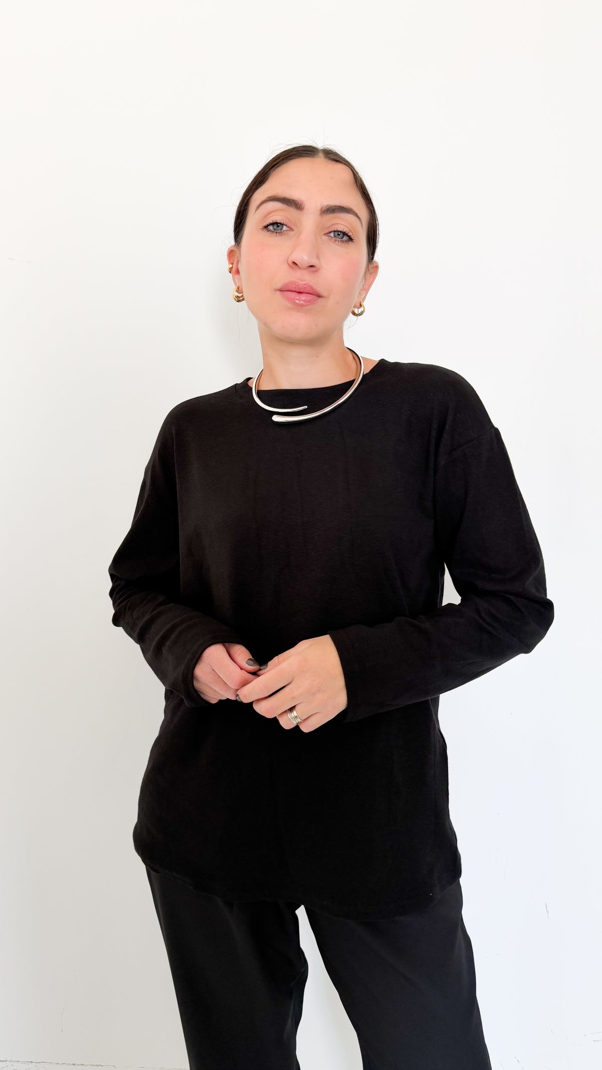 Maglietta Long Sleeve Nera