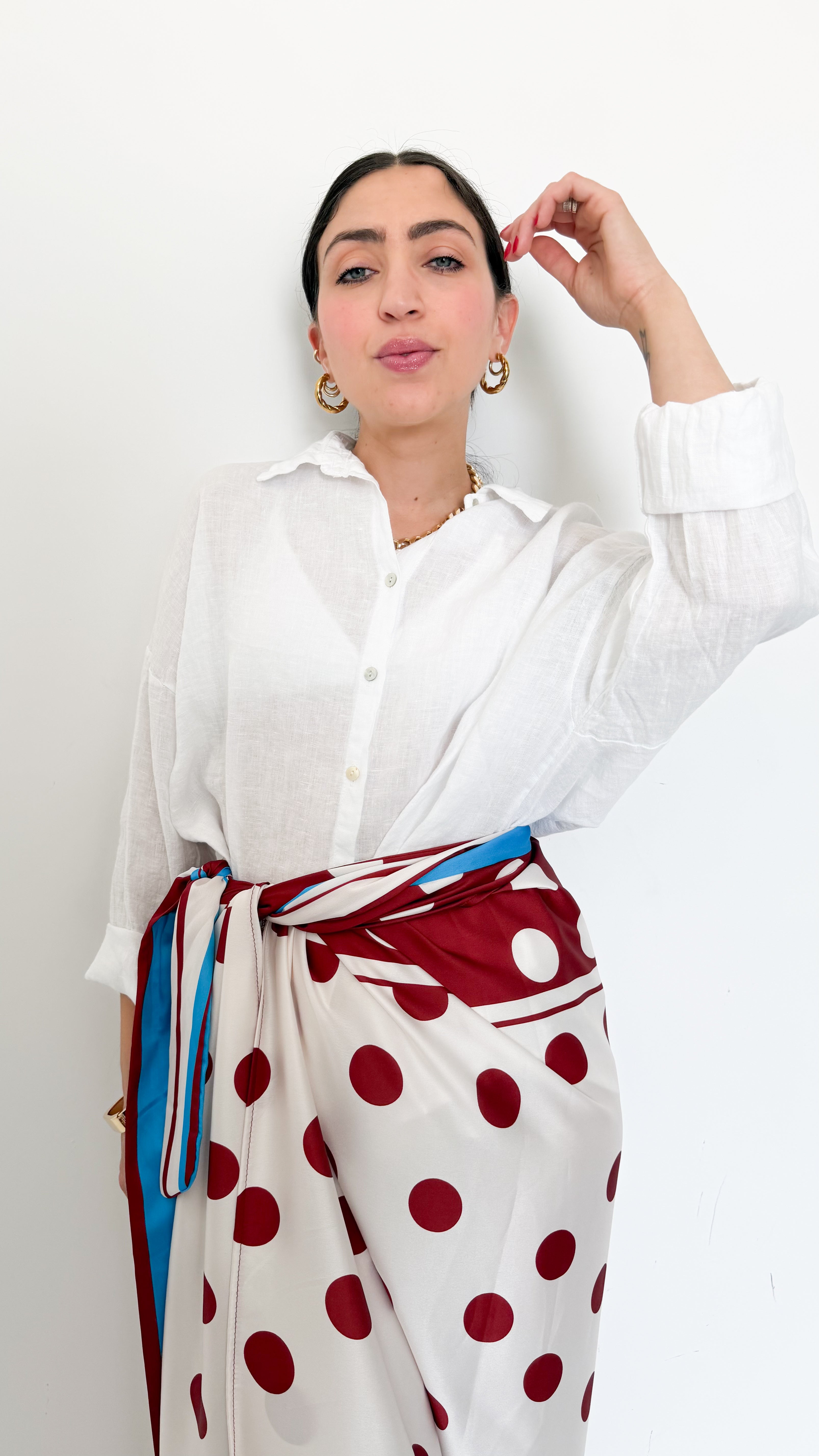 Camicia Bianca In Lino