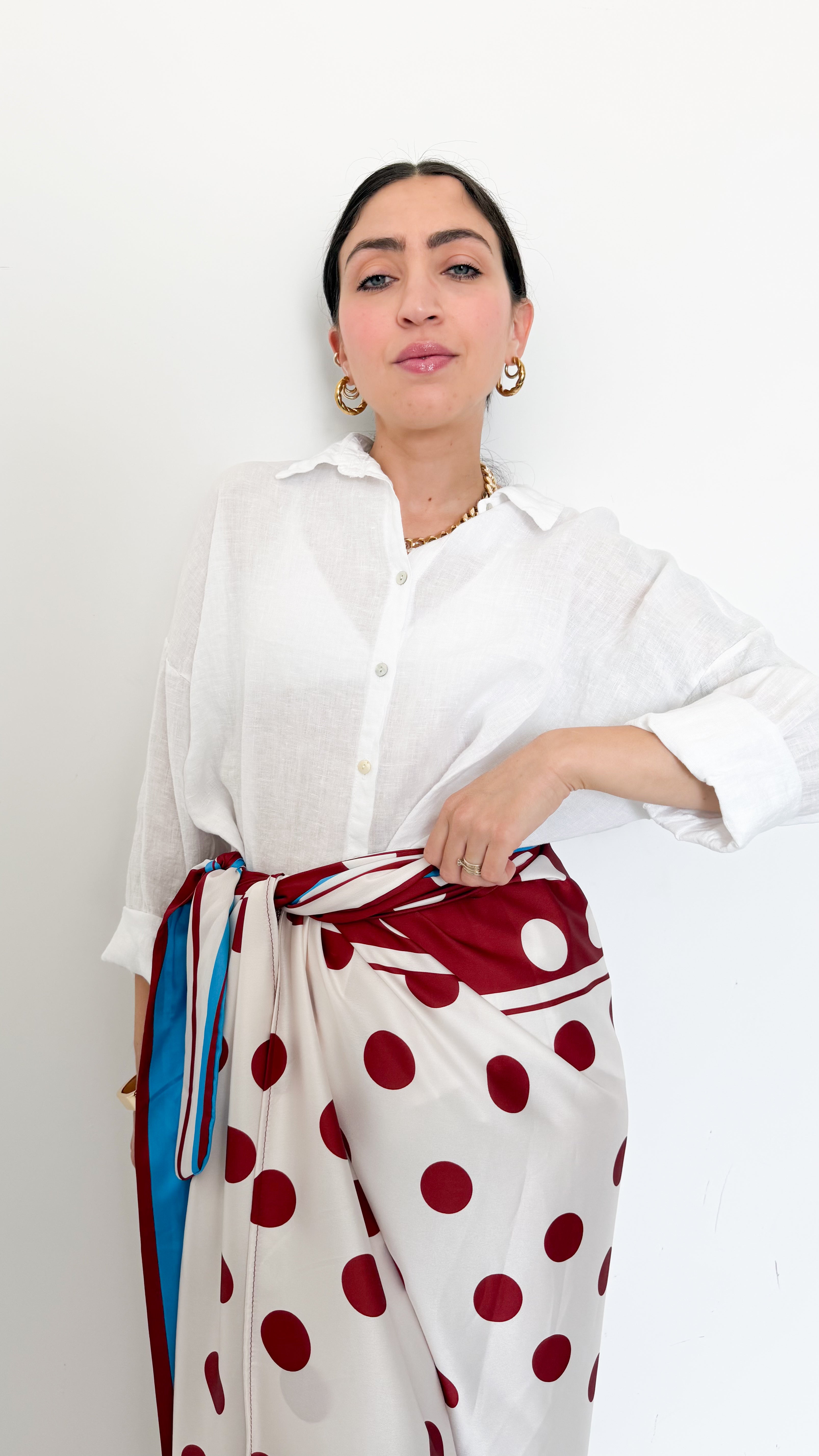 Camicia Bianca In Lino