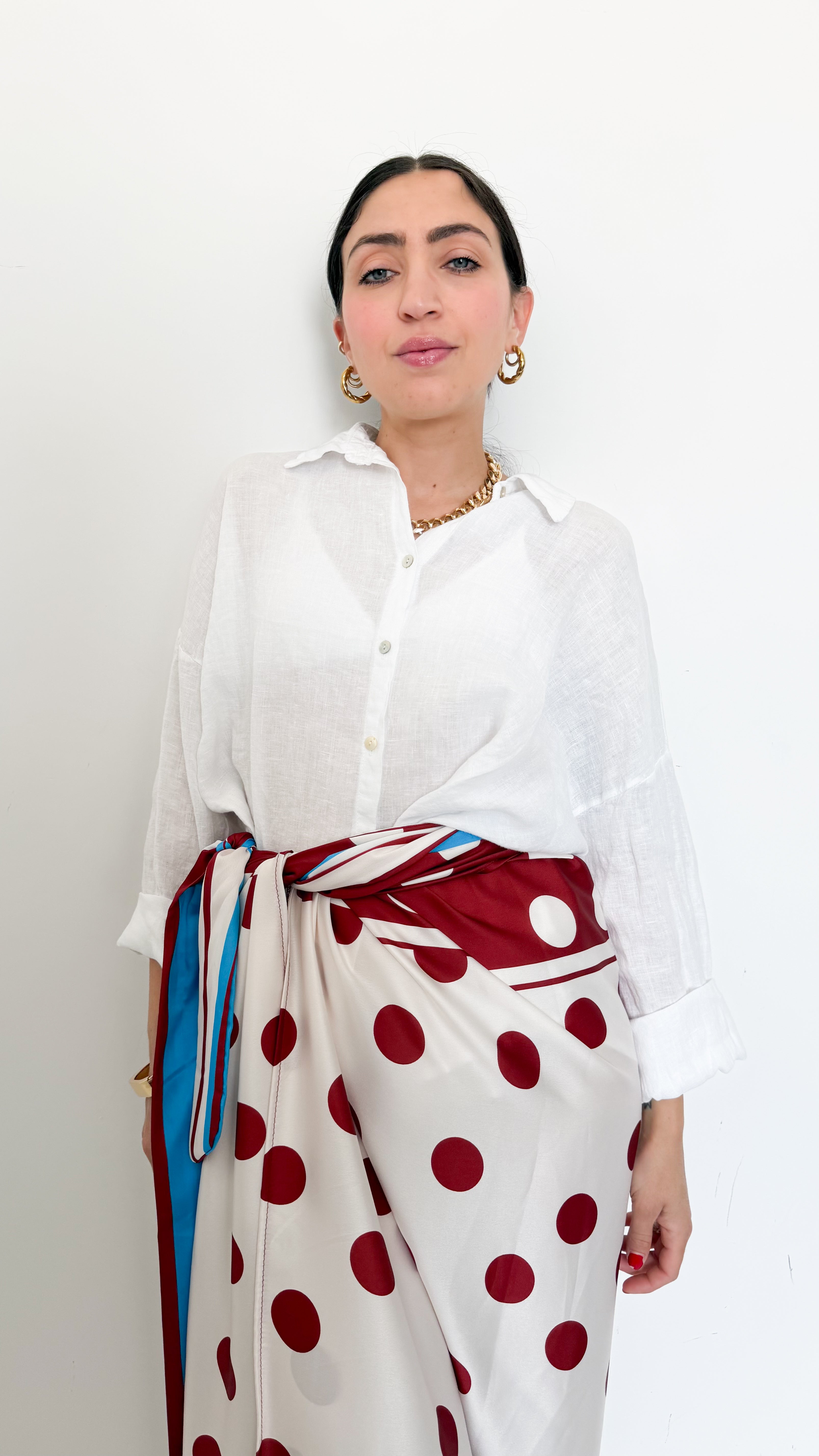 Camicia Bianca In Lino