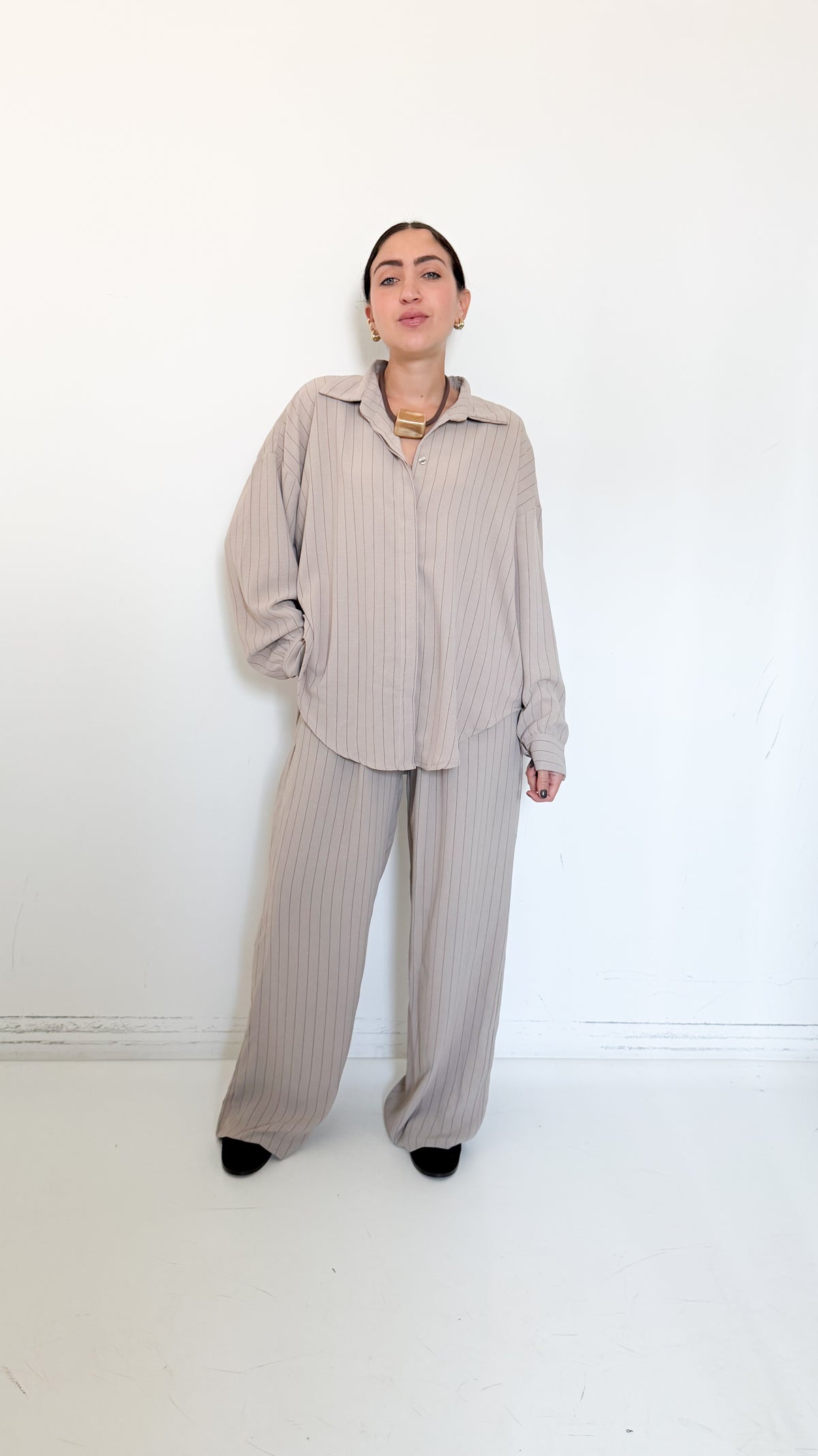 Coordinato Beige Gessato