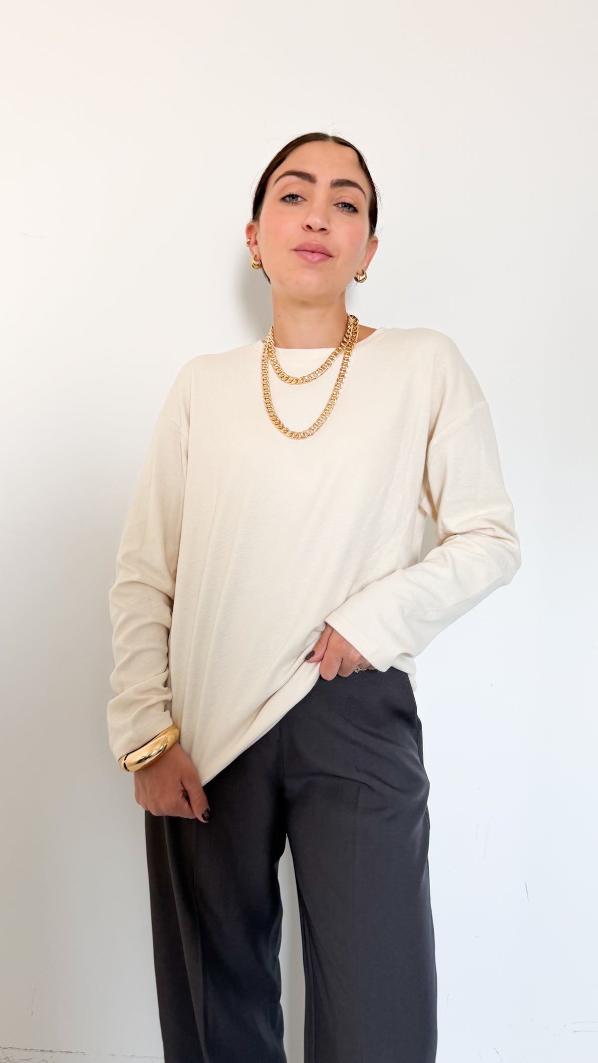 Maglietta Long Sleeve Burro
