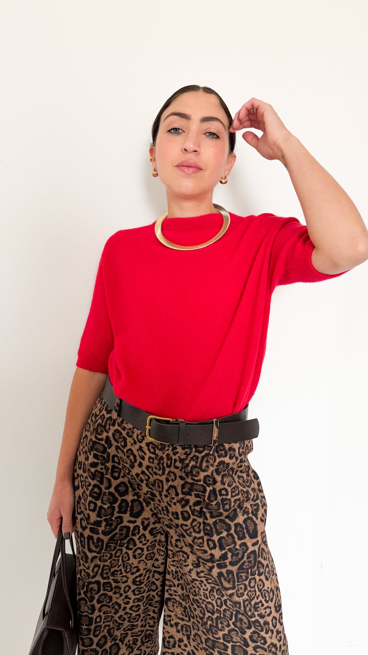 Pull Mezza Manica Rosso
