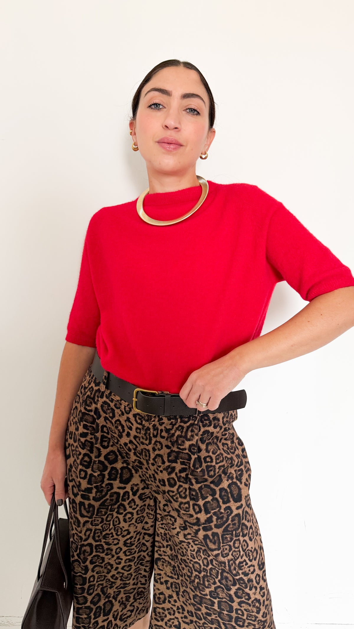 Pull Mezza Manica Rosso