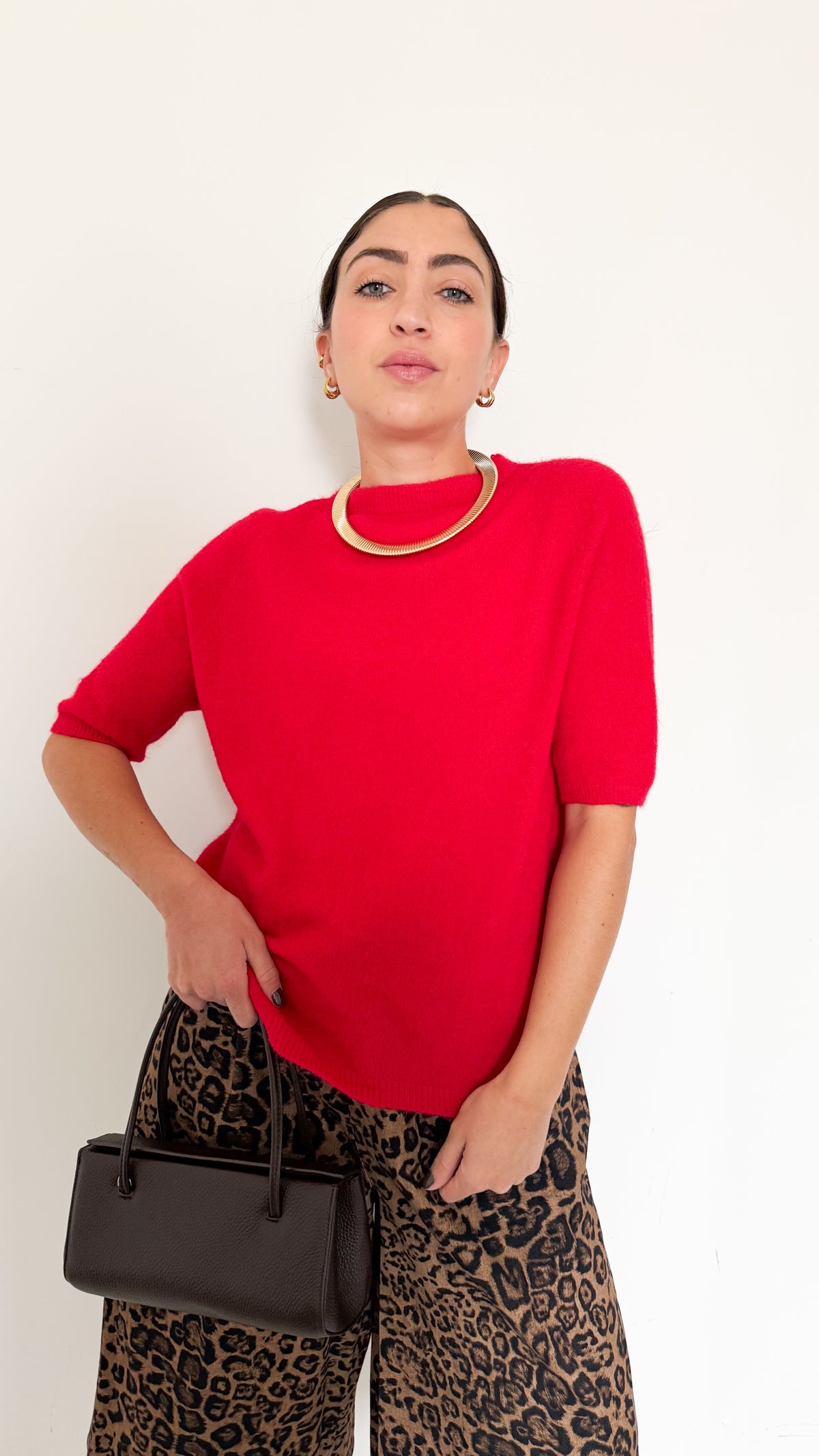 Pull Mezza Manica Rosso