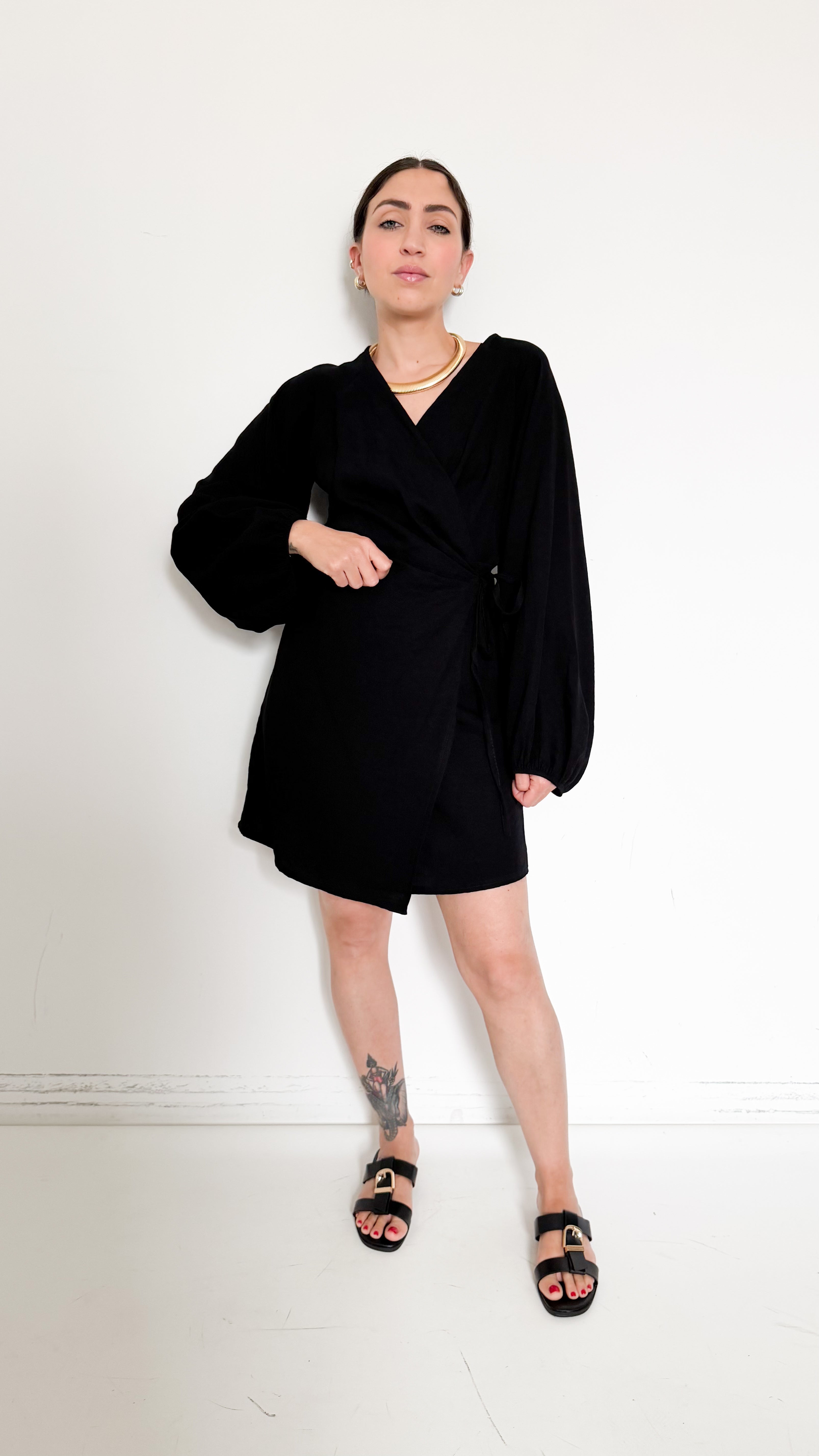 Vestito A Portafoglio Nero