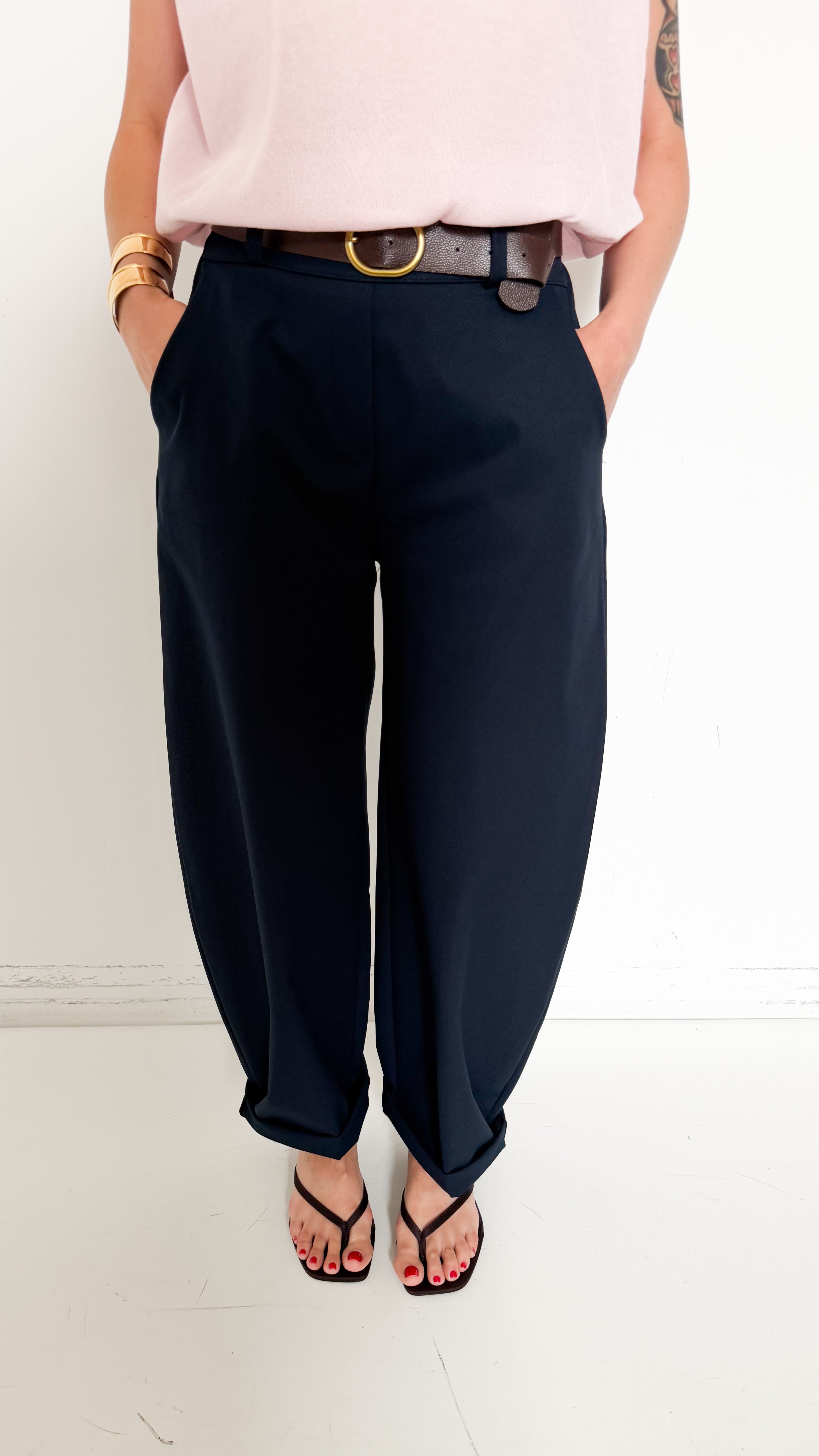 Pantaloni Balloon Blu