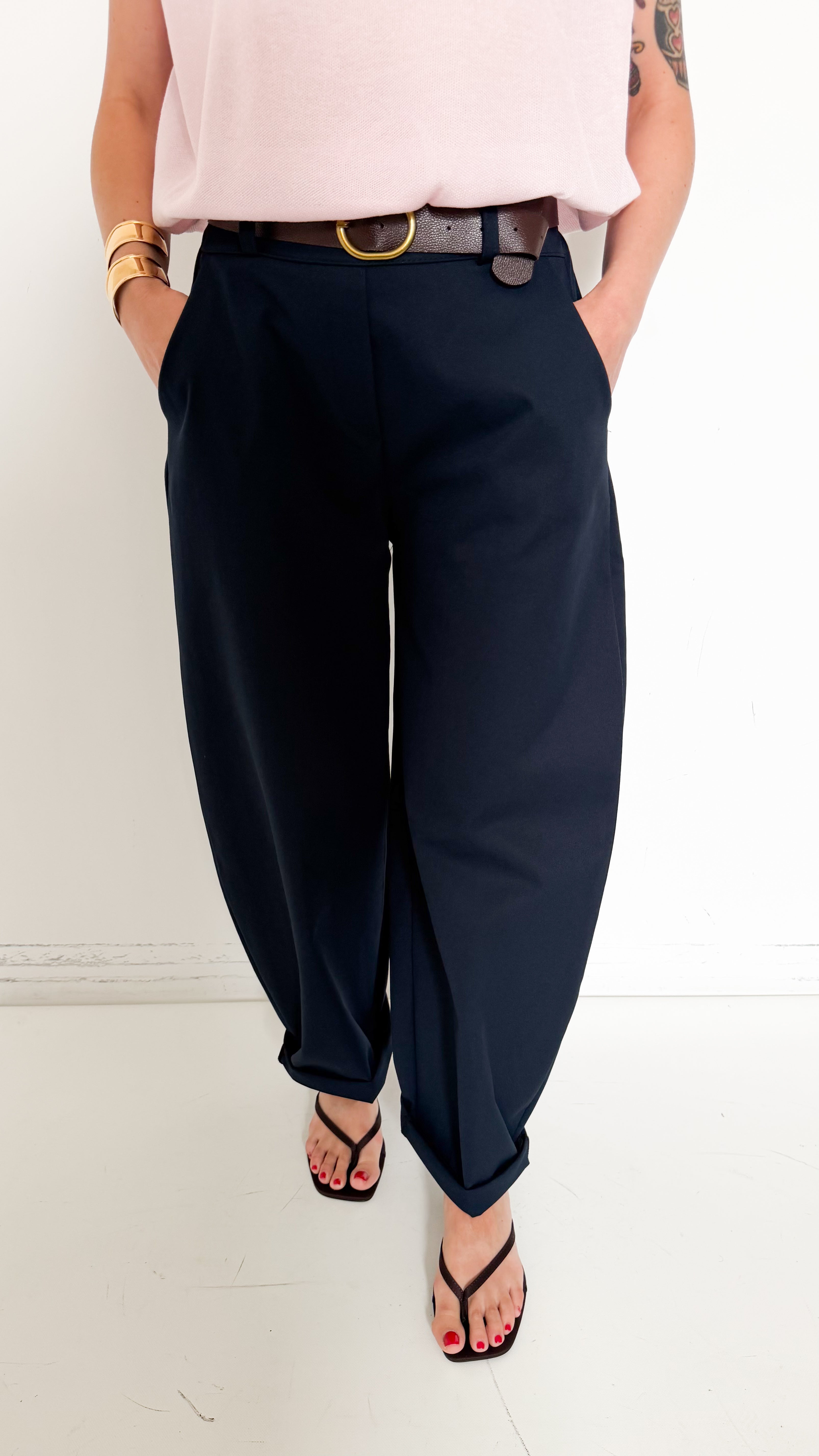 Pantaloni Balloon Blu