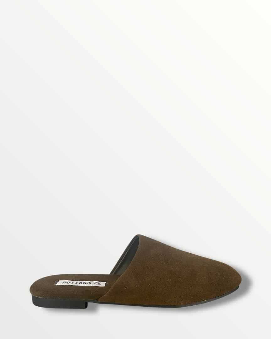 Slingback Verdi Effetto Camoscio