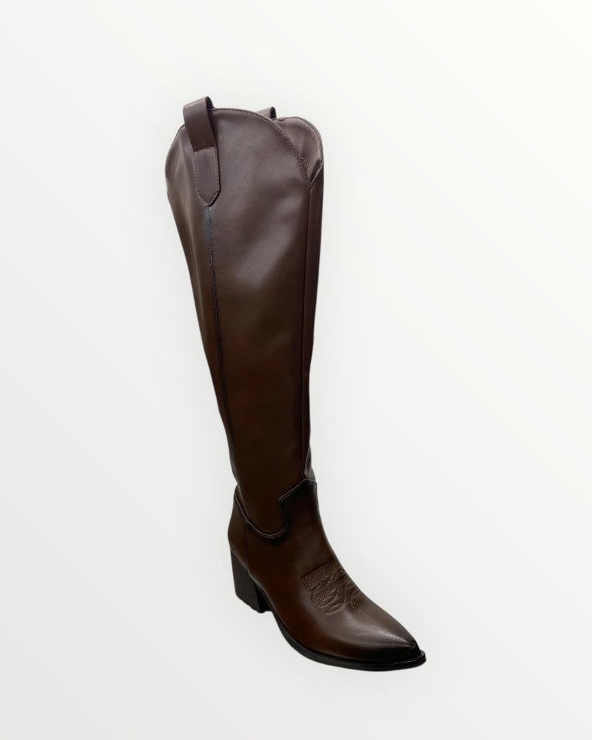 Camperos Marrone Con Tacco