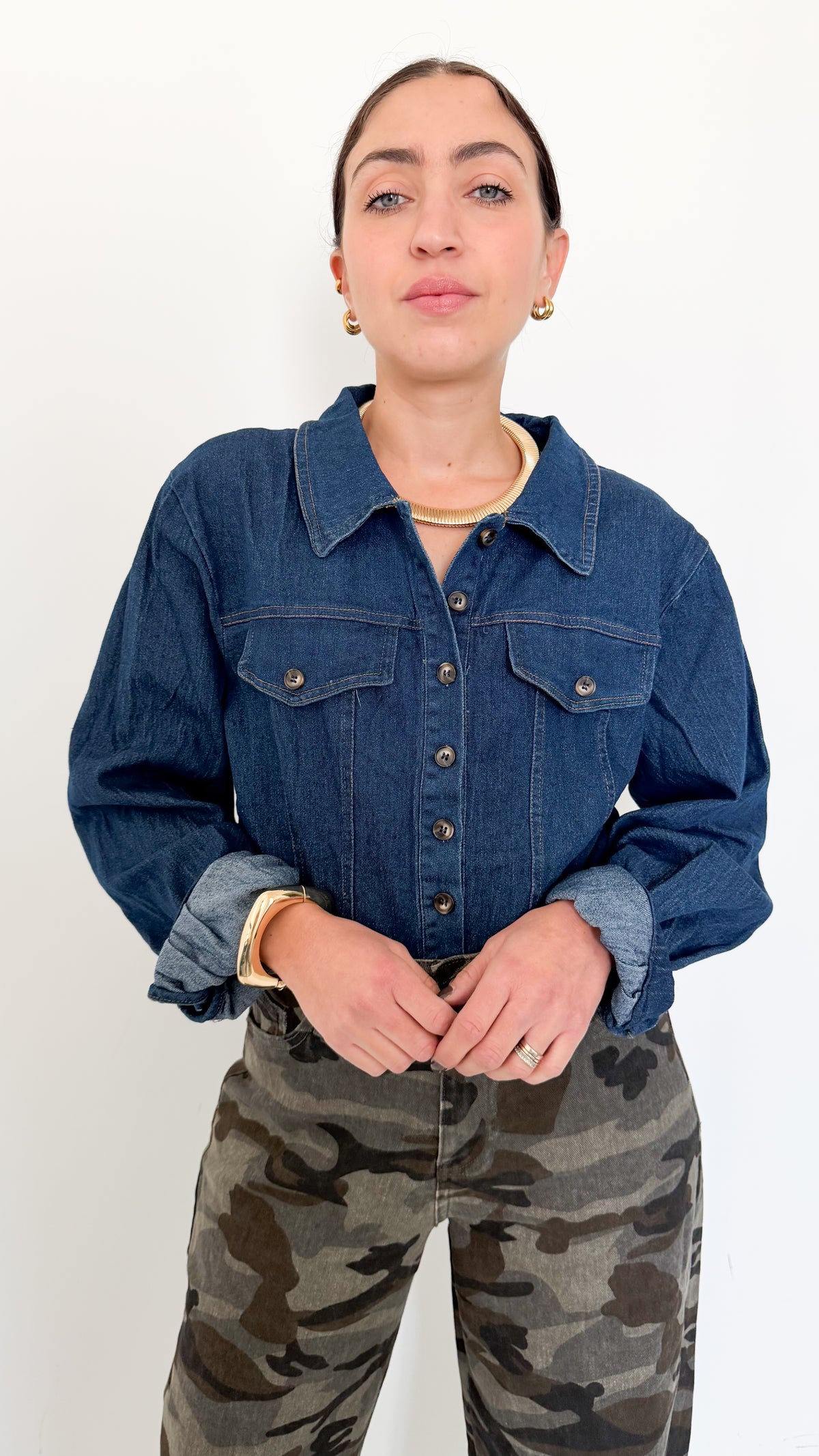 Body Camicia In Denim