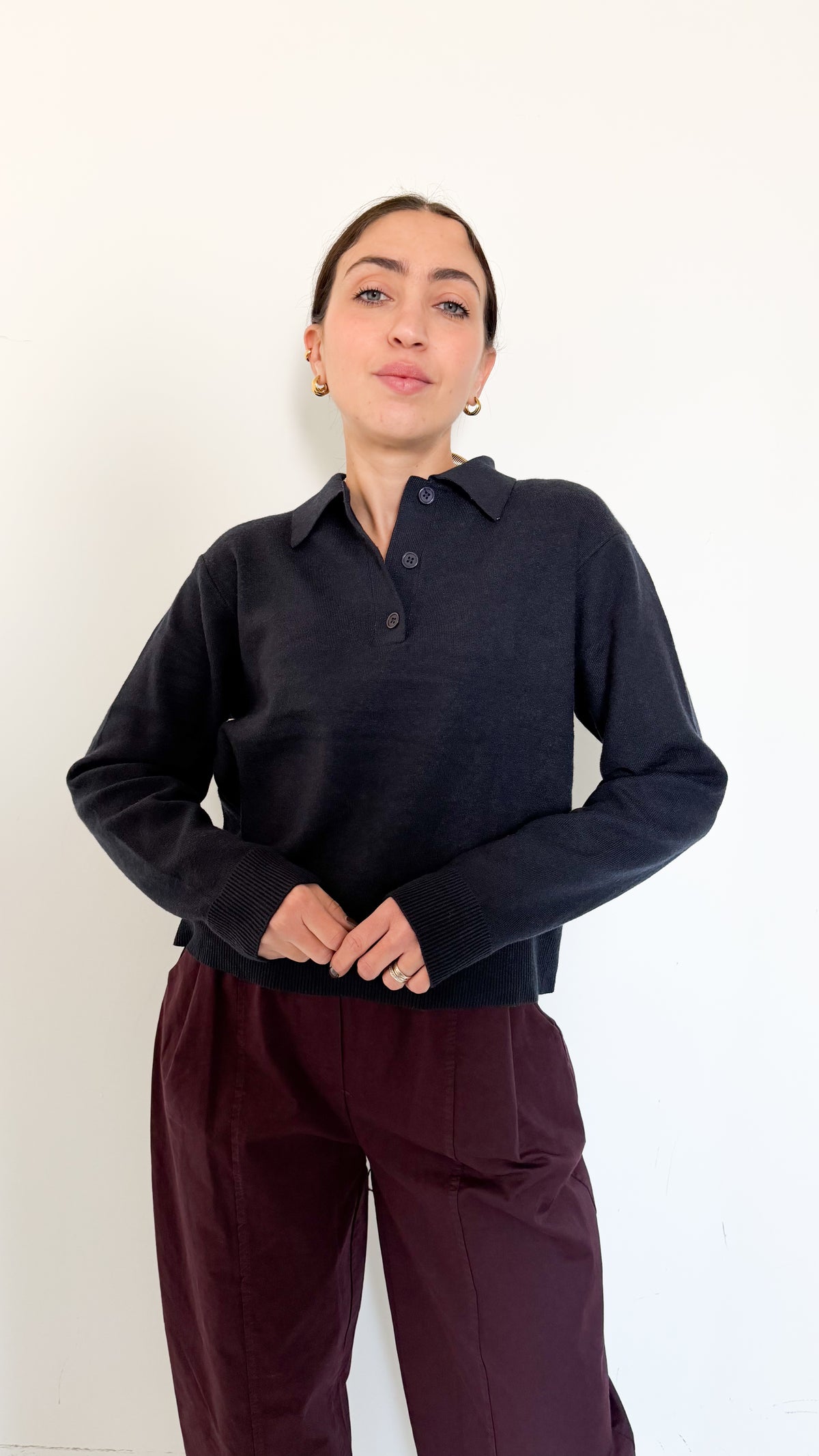 Polo Manica Lunga Blu