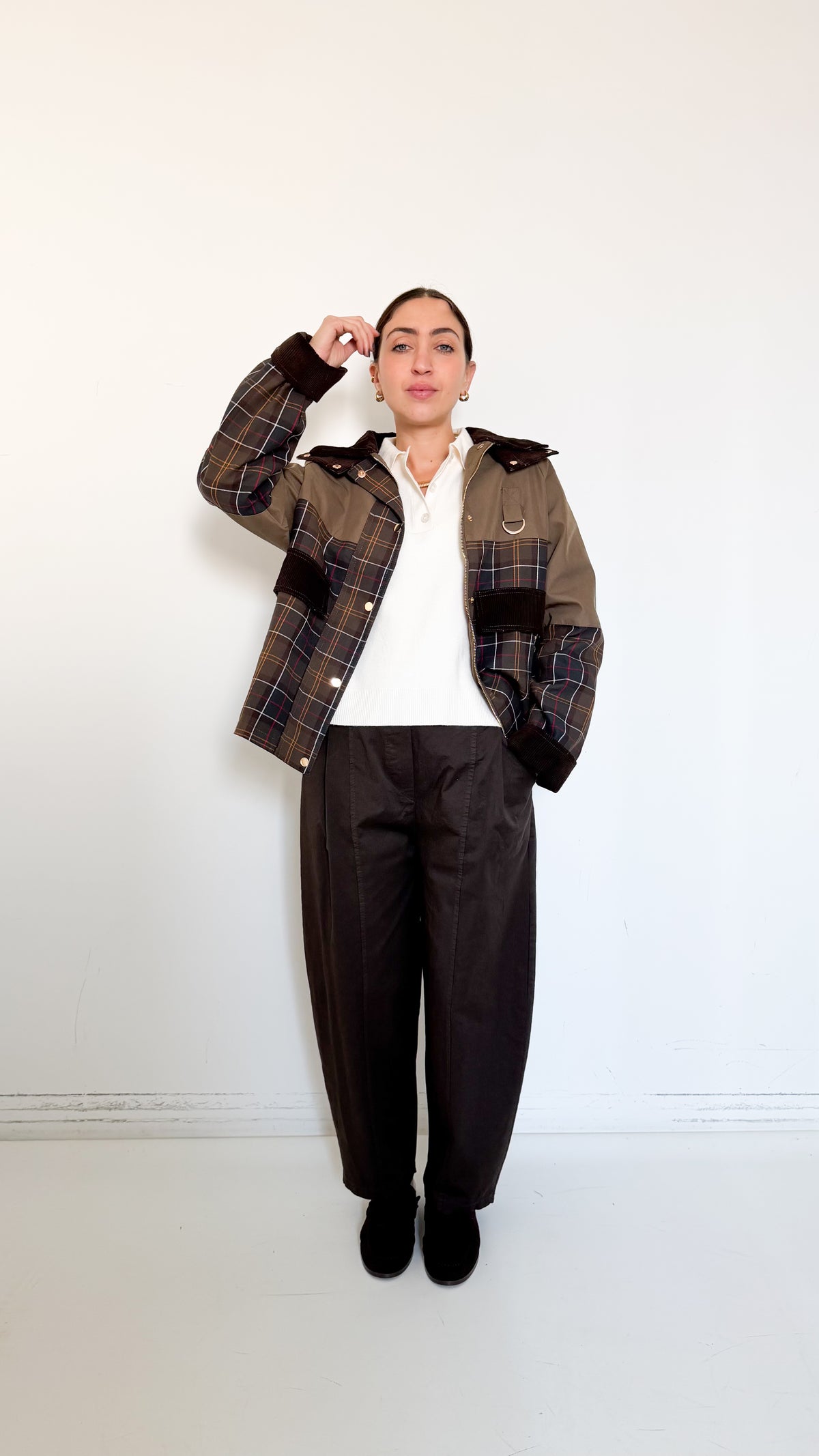 Pantaloni Marroni In Cotone