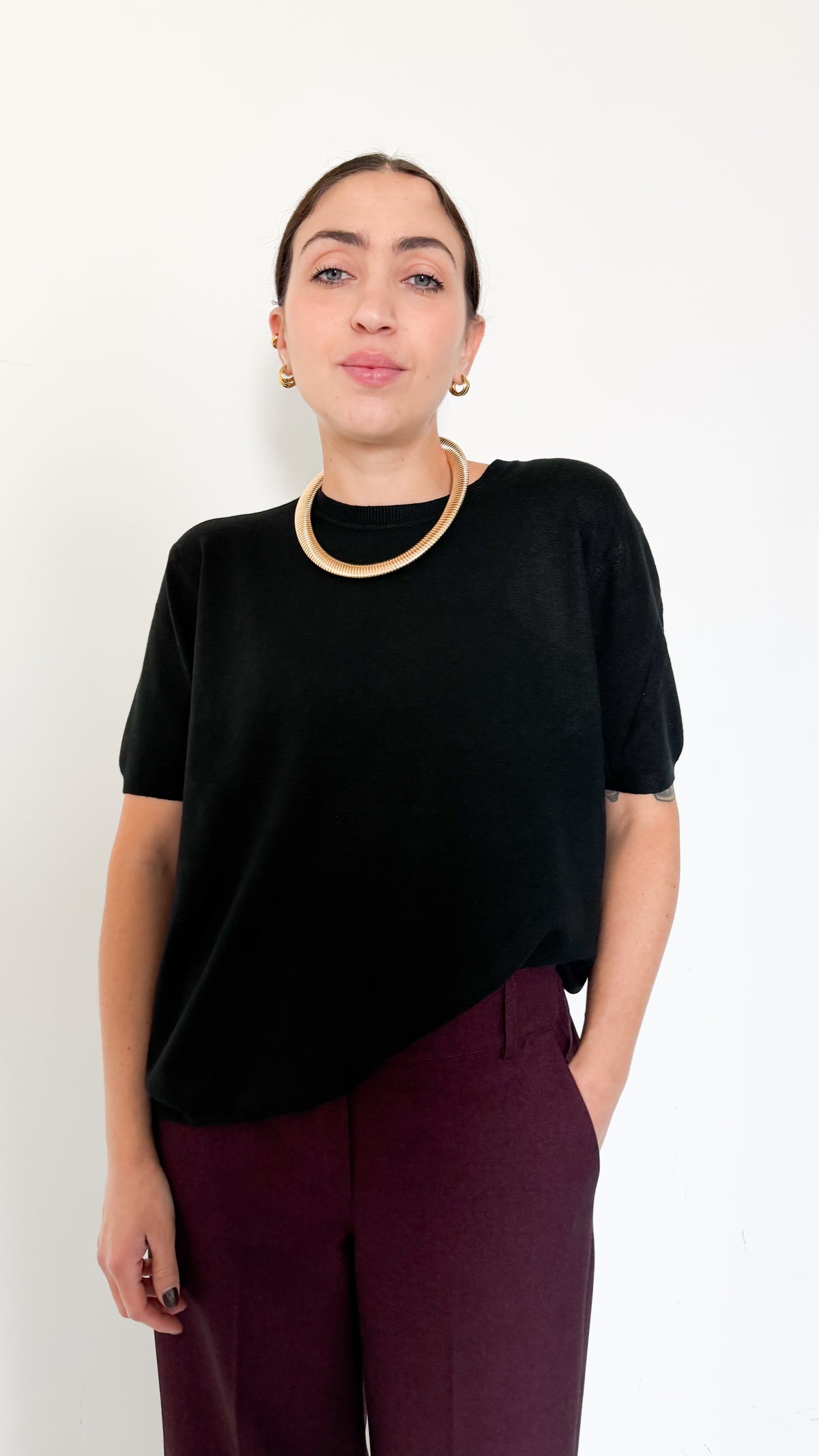 Maglia Nera Mezza Manica