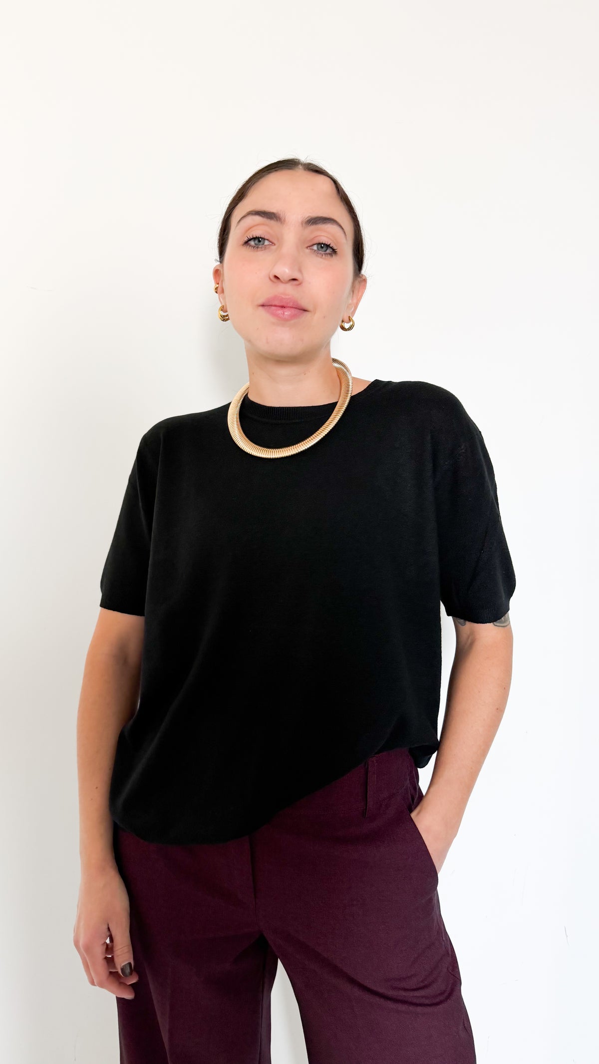 Maglia Nera Mezza Manica