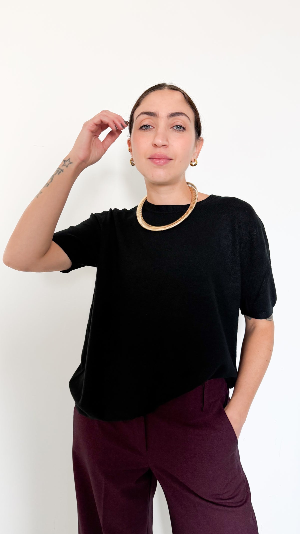 Maglia Nera Mezza Manica