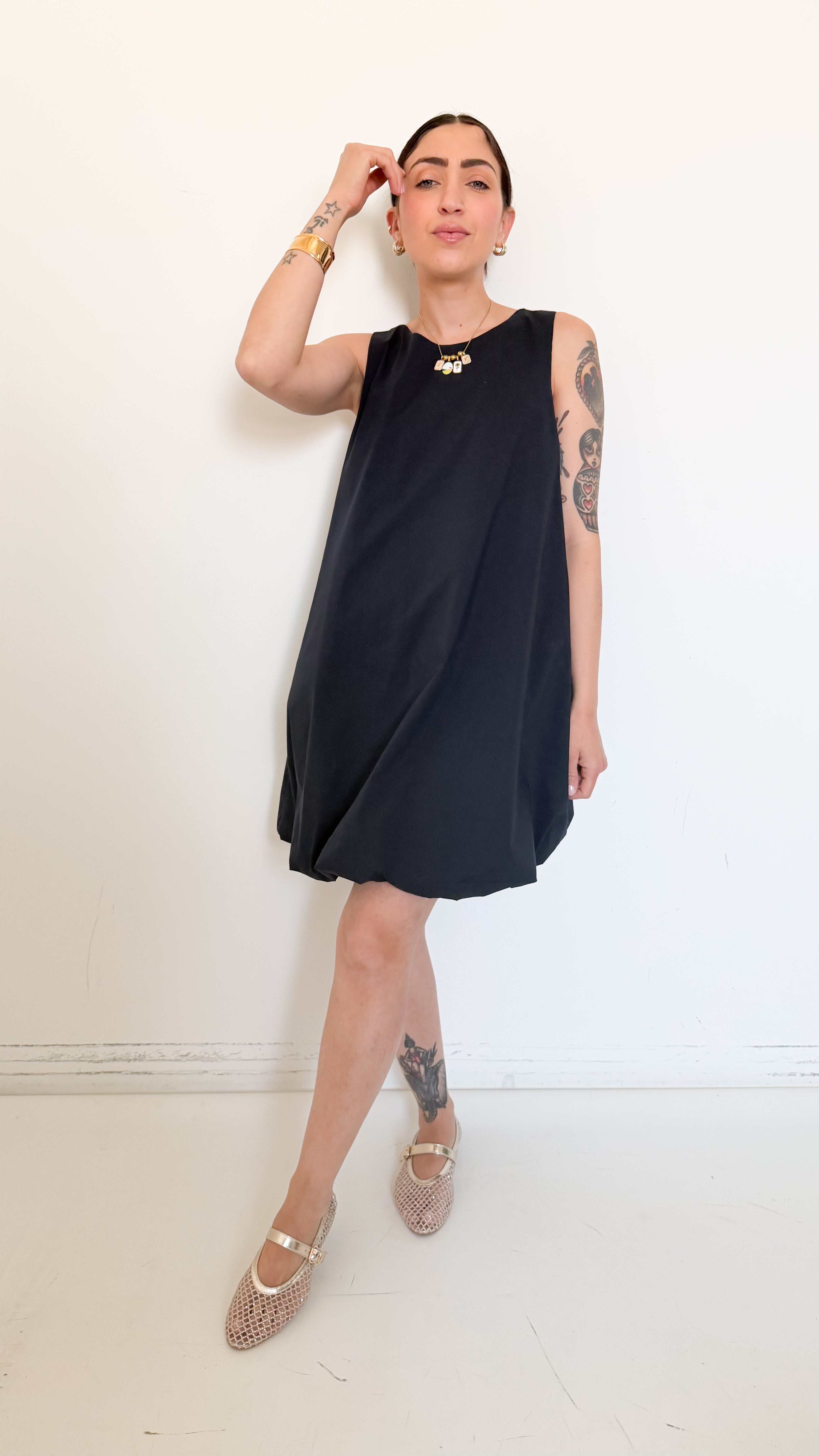 Vestito Blu A Palloncino
