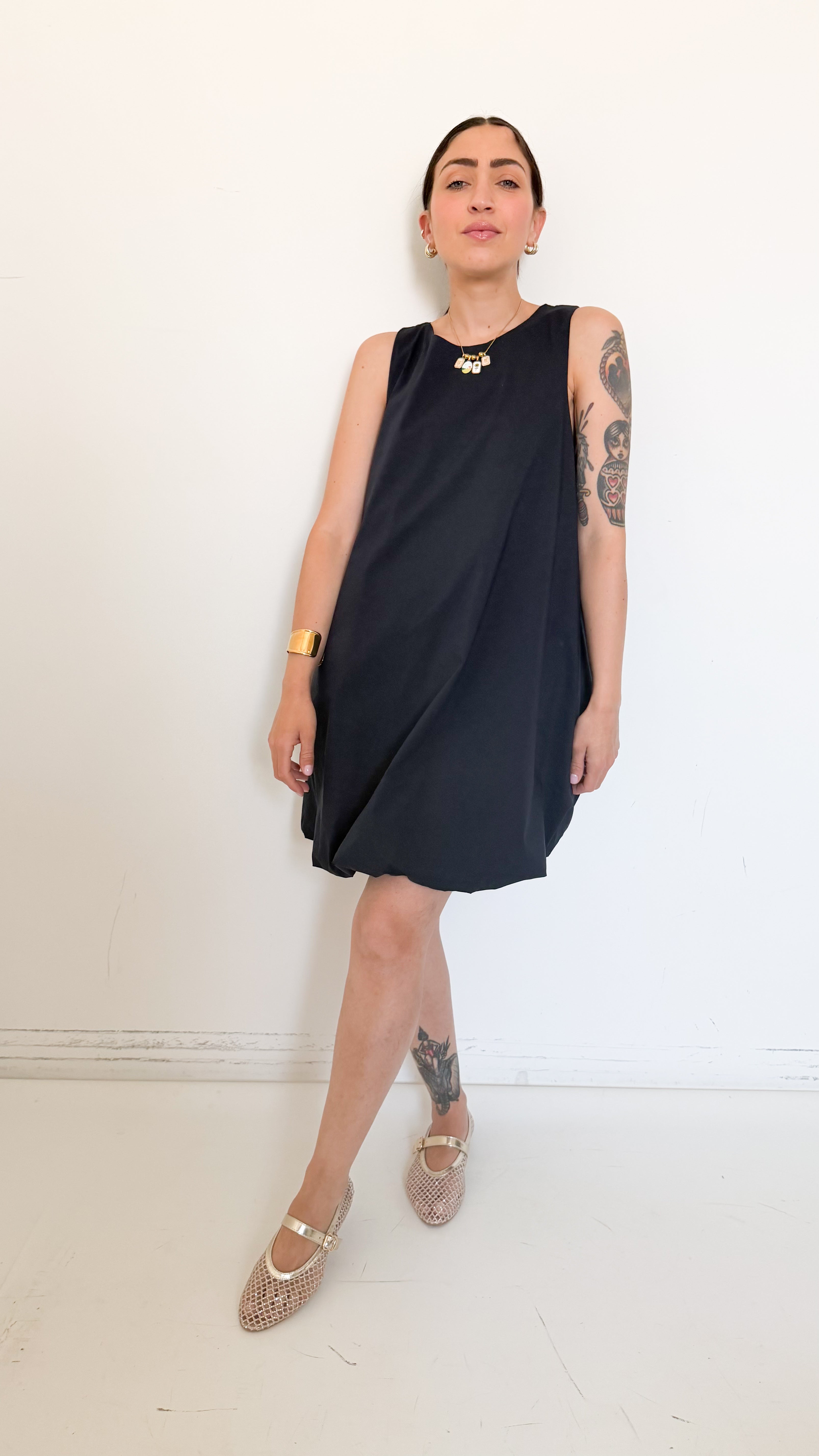 Vestito Blu A Palloncino