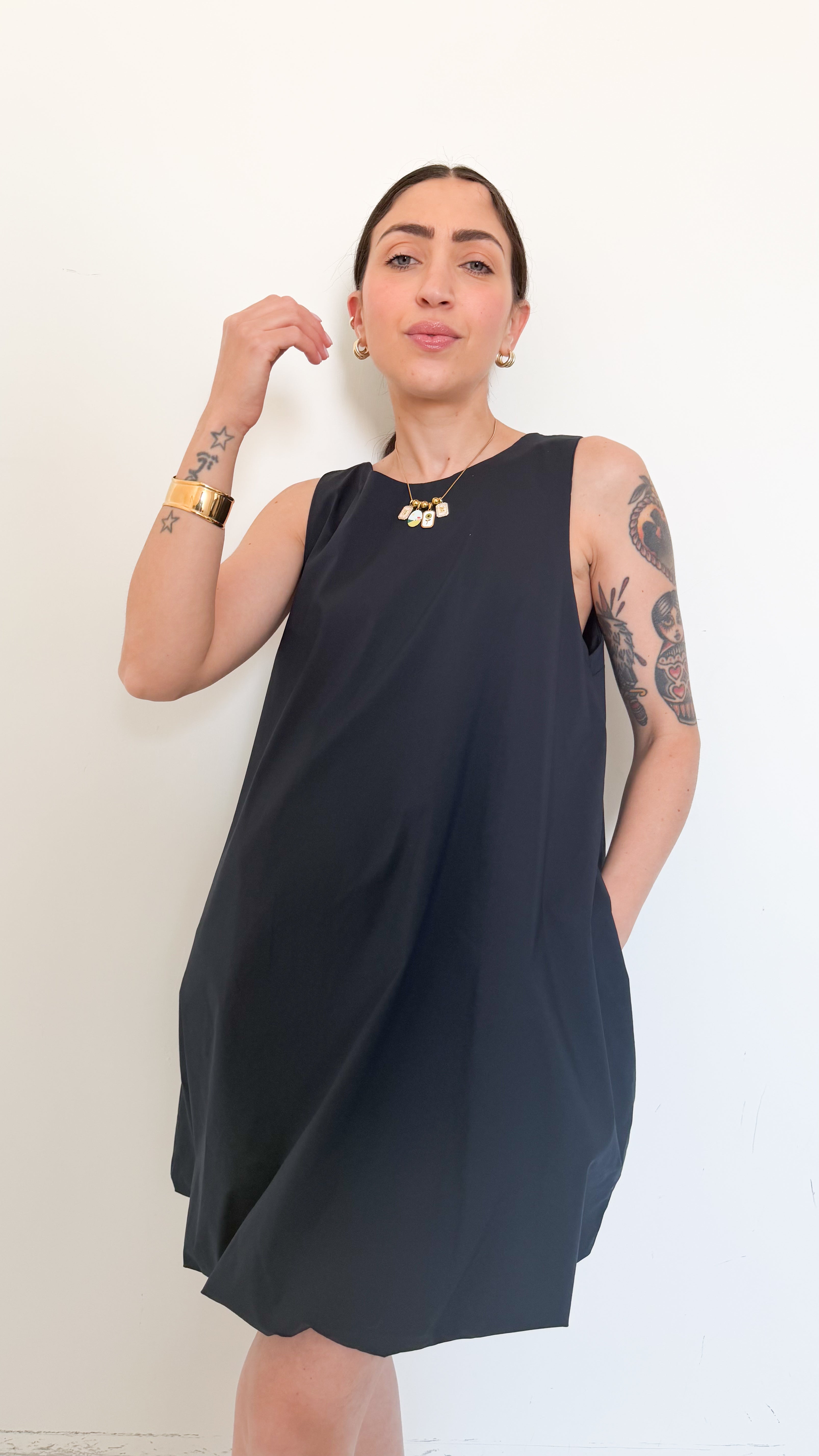 Vestito Blu A Palloncino