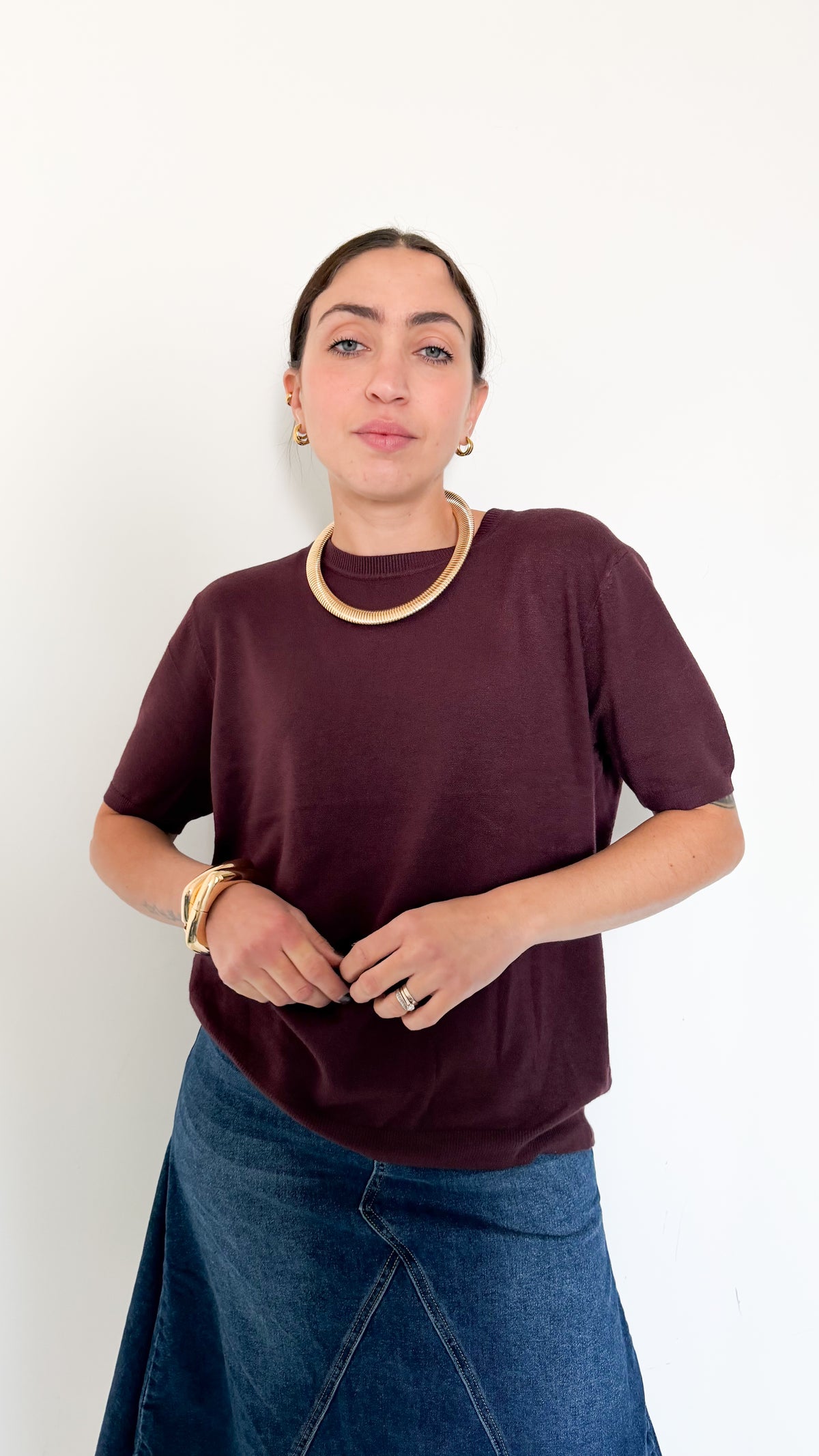 Maglia Bordeaux Mezza Manica