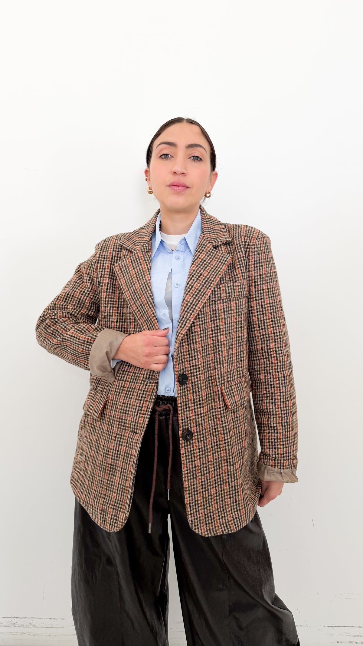 Blazer Over Piede de Poule