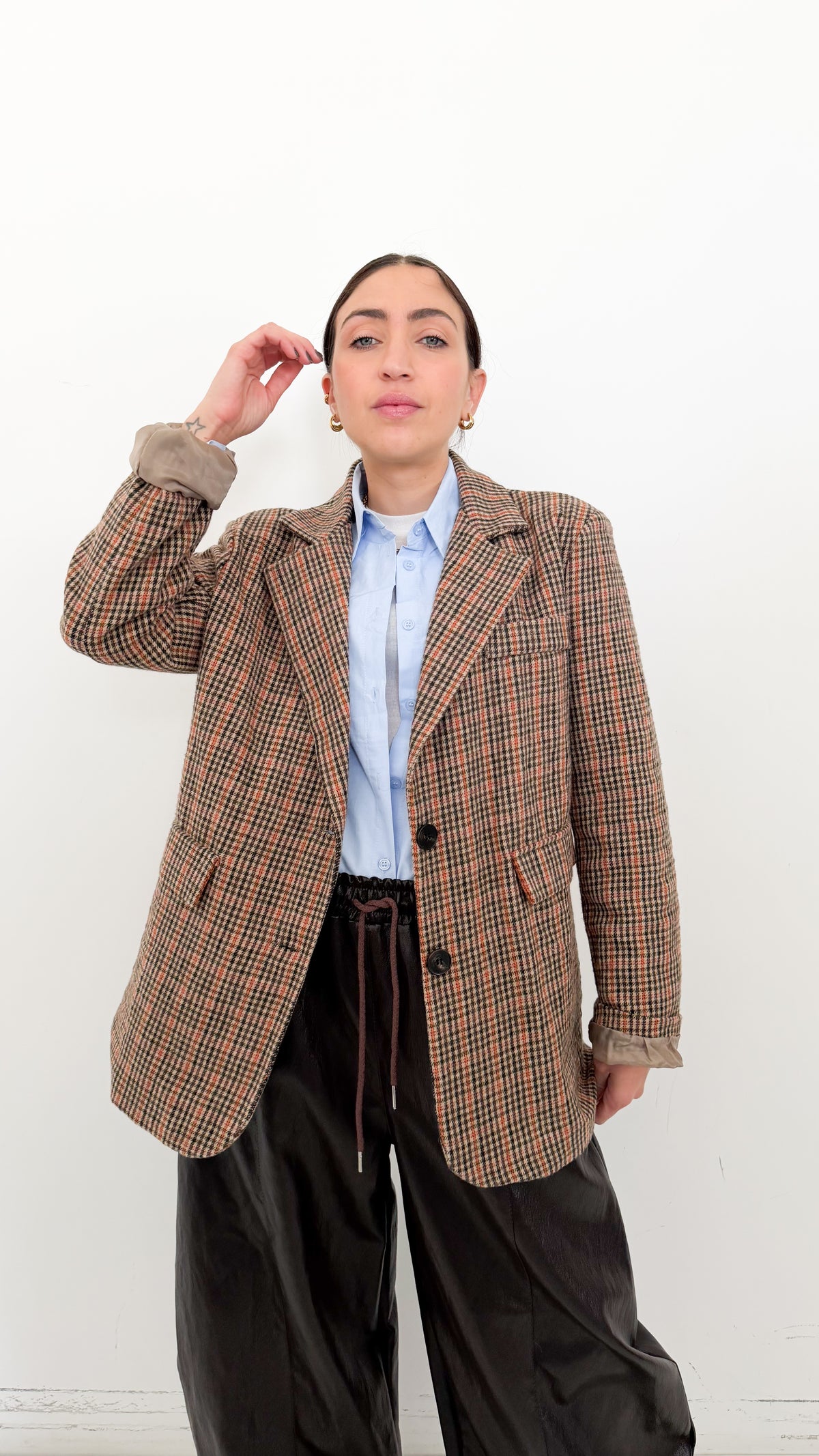 Blazer Over Piede de Poule