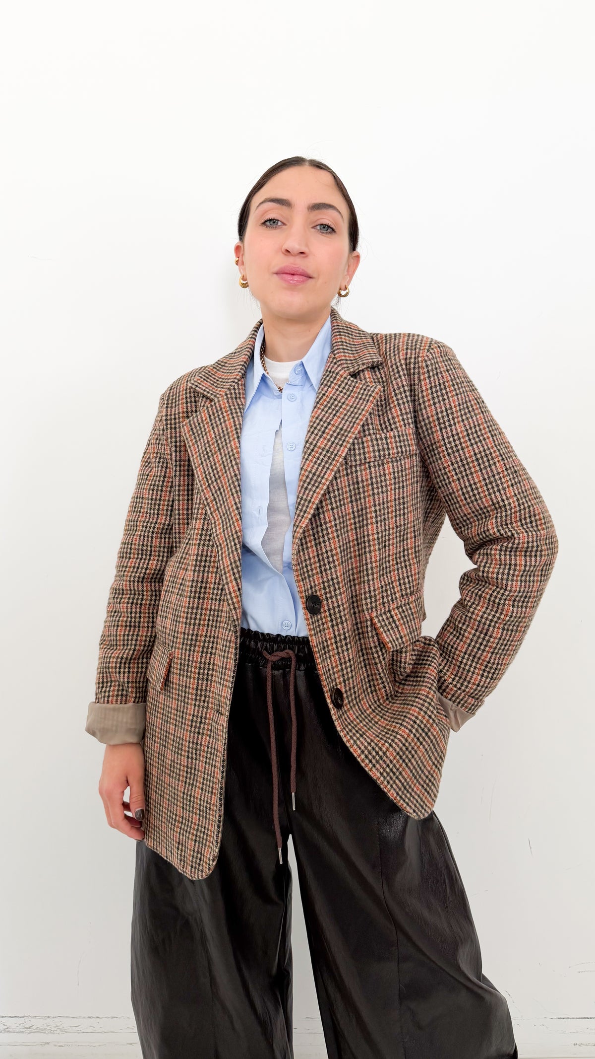 Blazer Over Piede de Poule