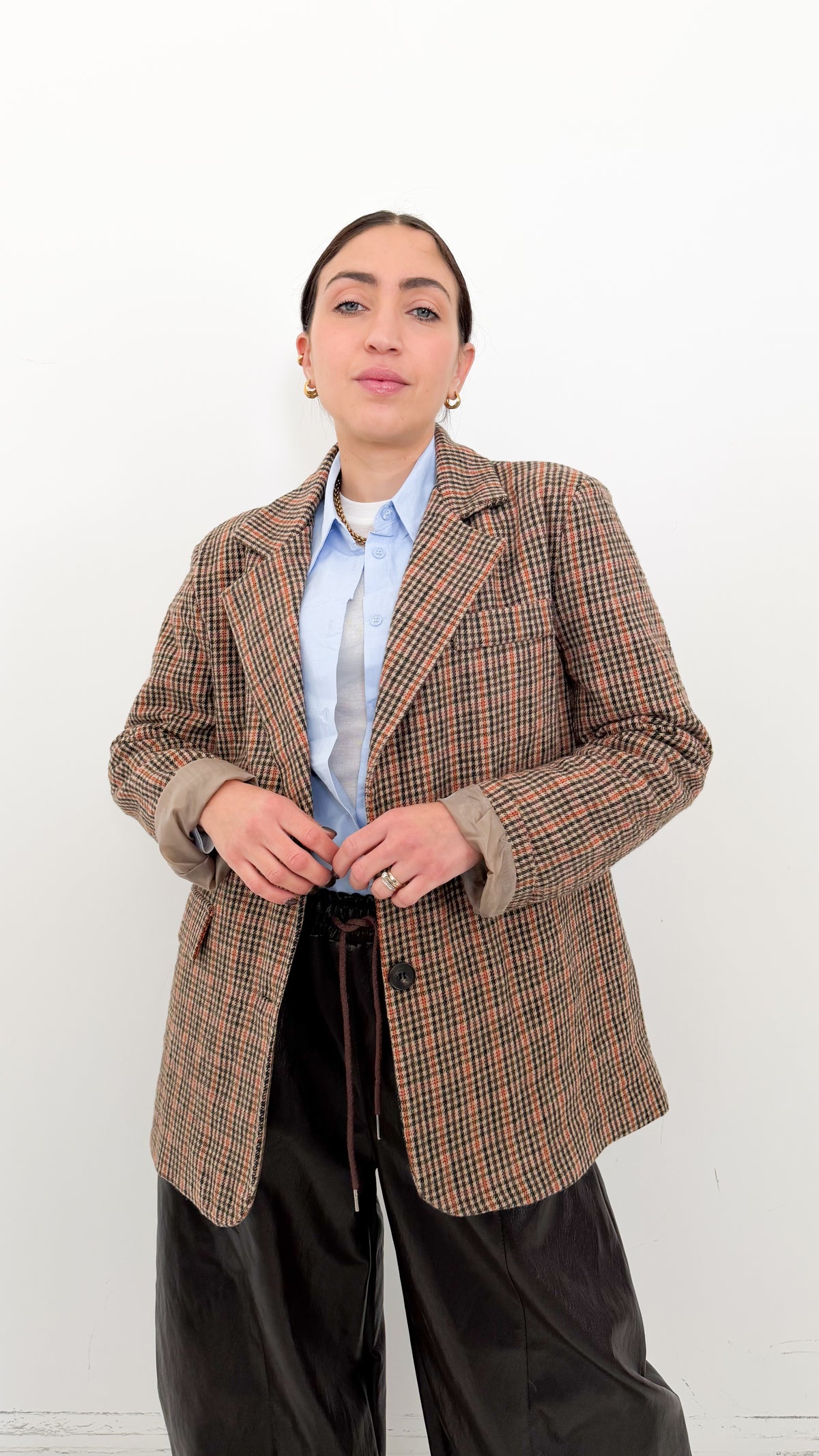 Blazer Over Piede de Poule