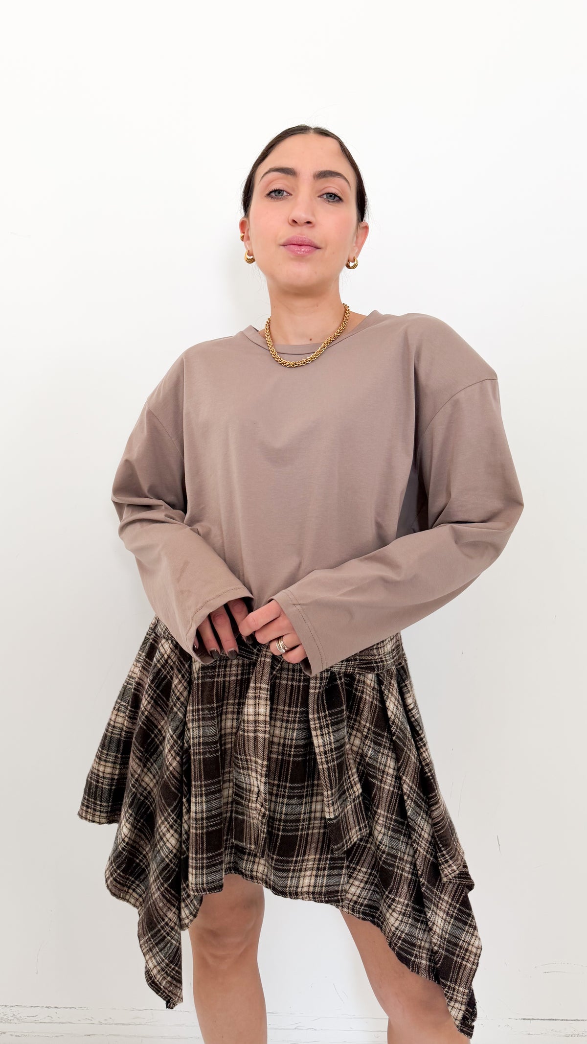 Long Sleeve Fango Con Spalline