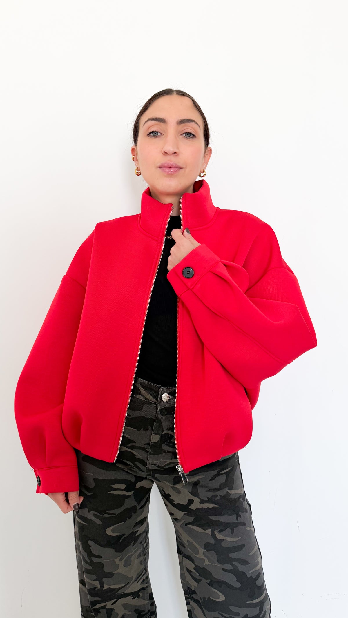 Giubbotto Over Rosso