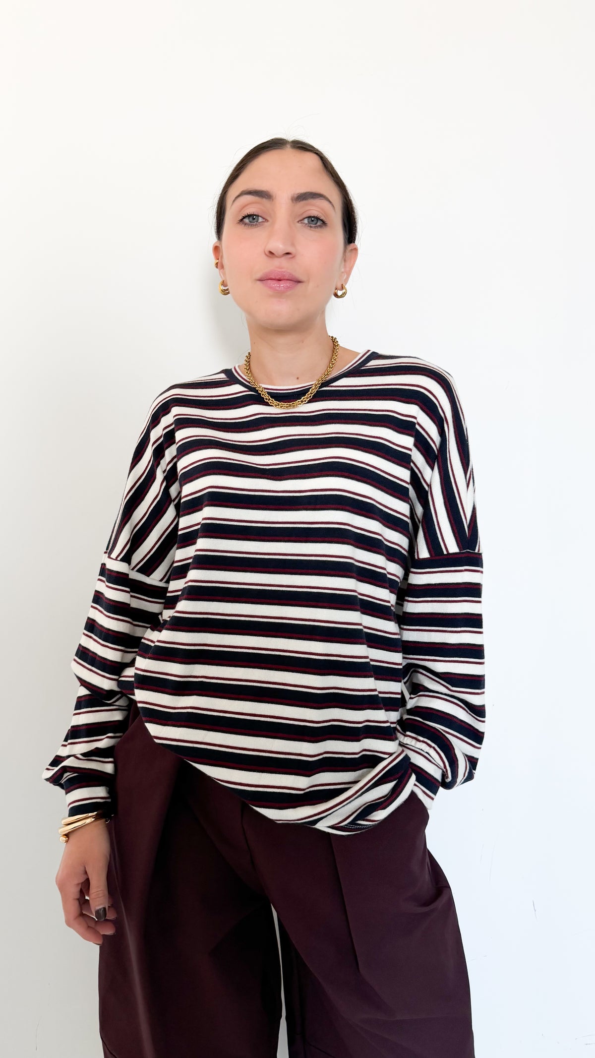 Maglia A Righe Blu