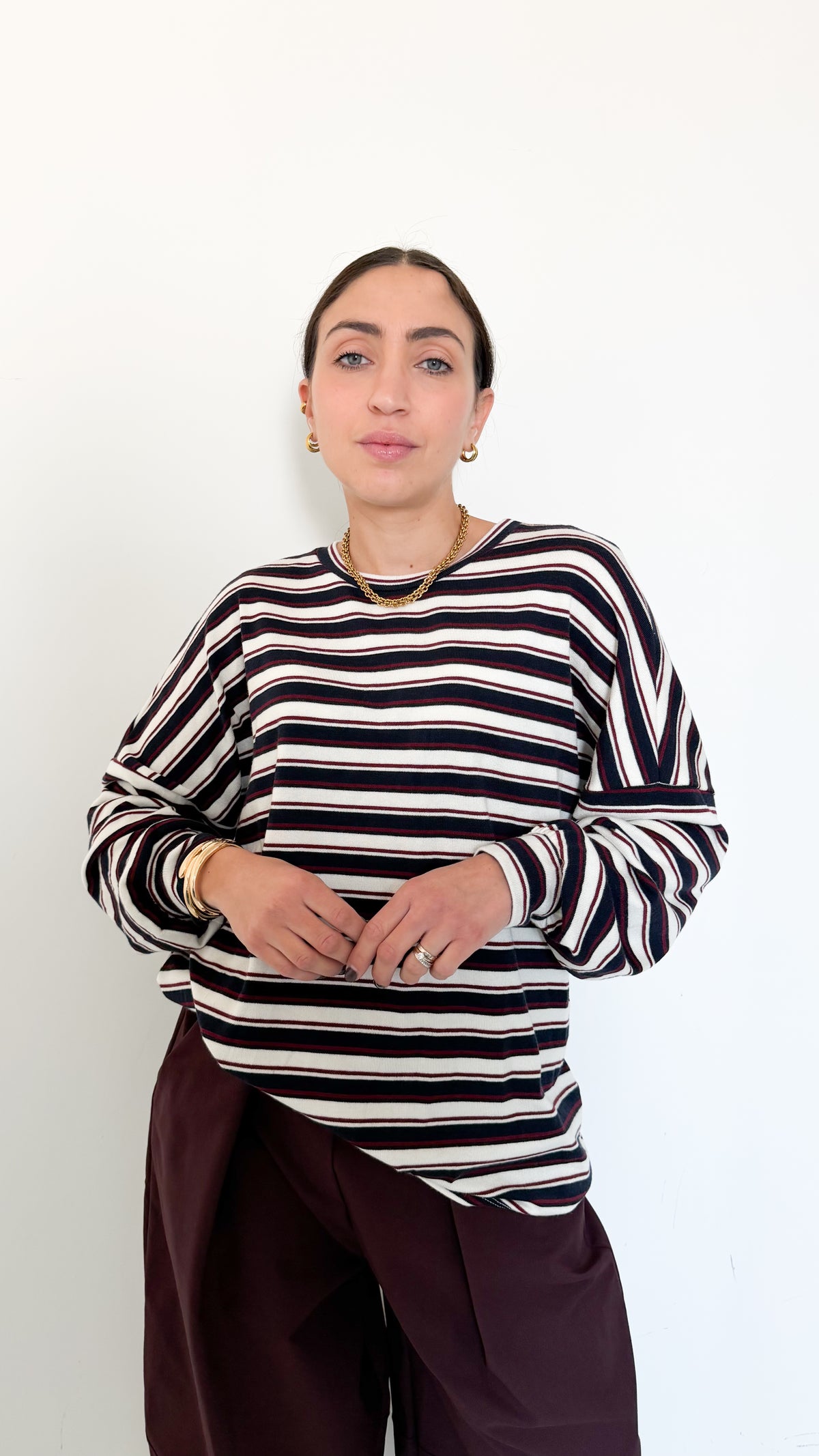 Maglia A Righe Blu