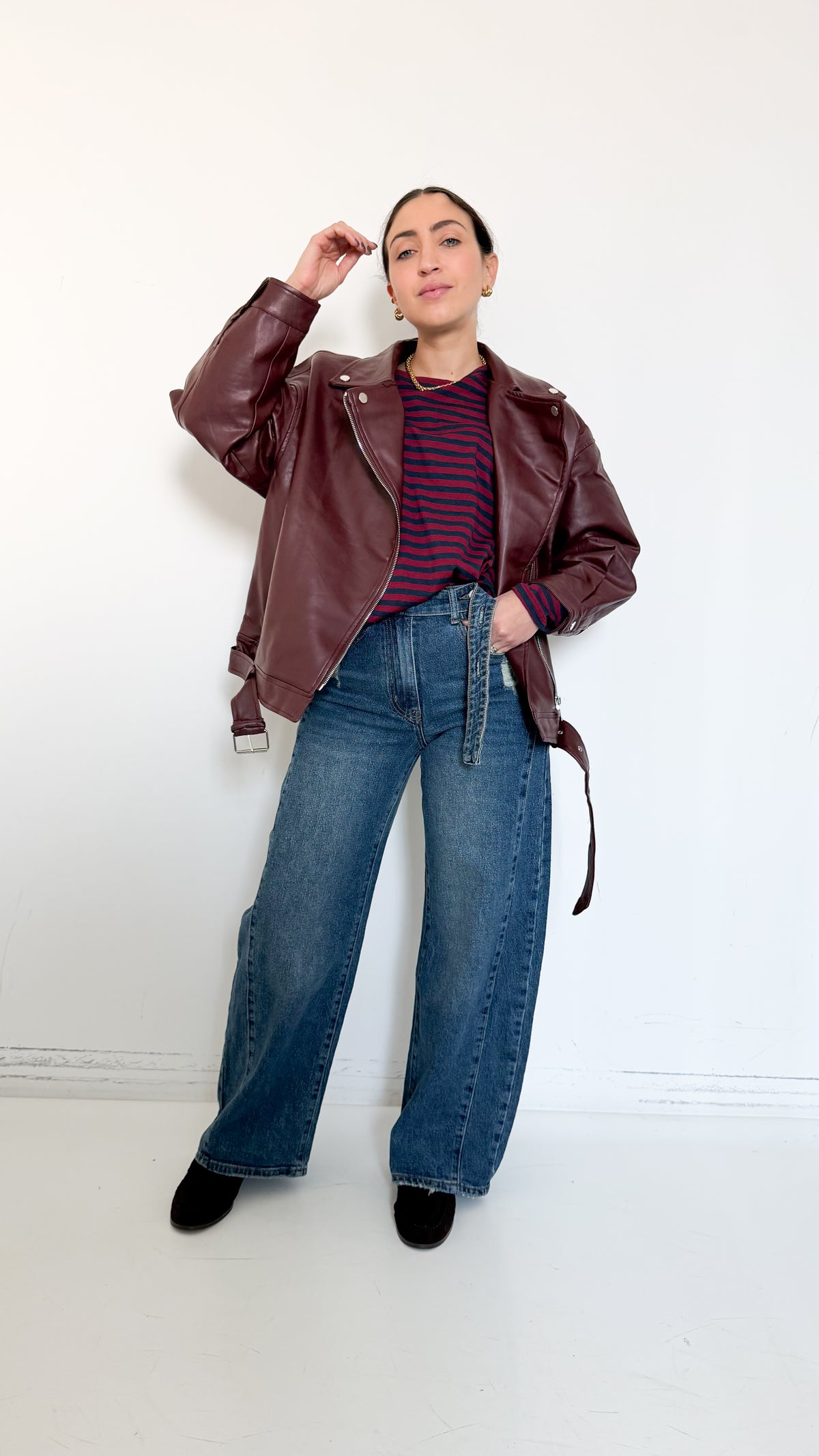 Jeans Balloon Con Dettagli