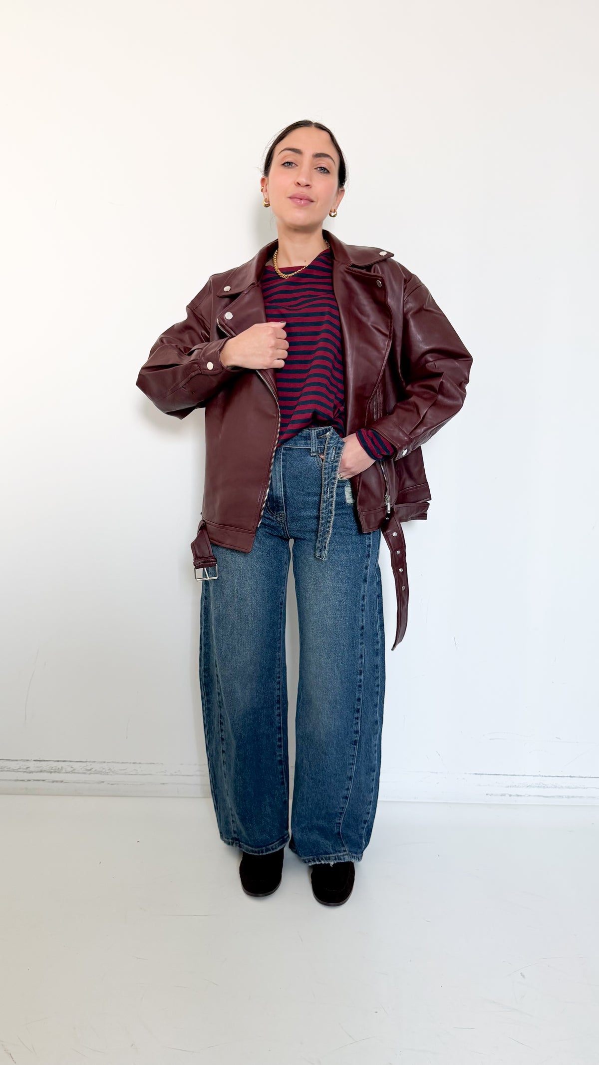 Jeans Balloon Con Dettagli