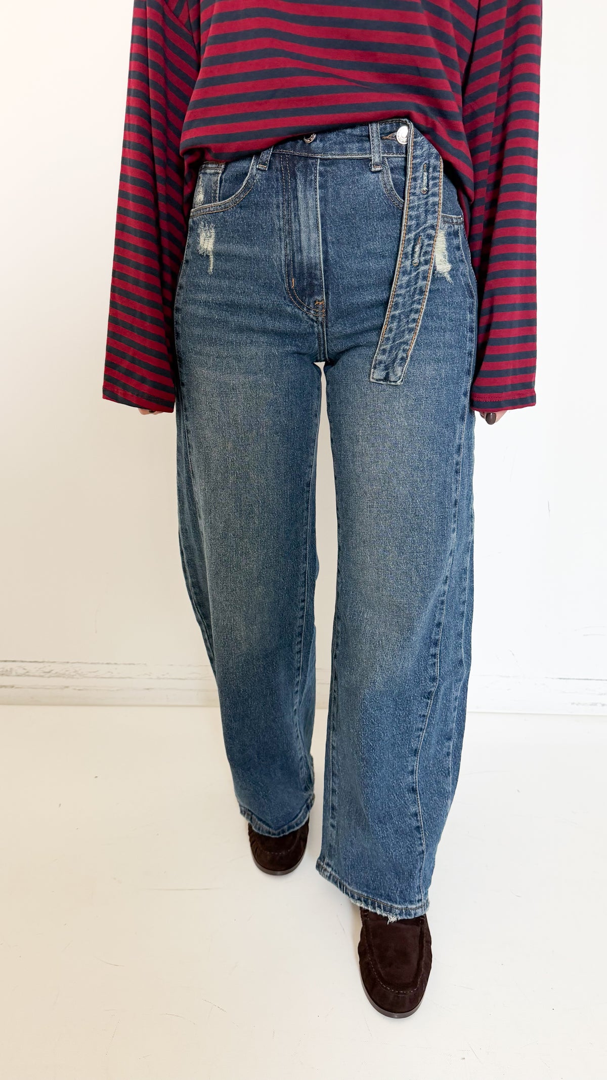 Jeans Balloon Con Dettagli