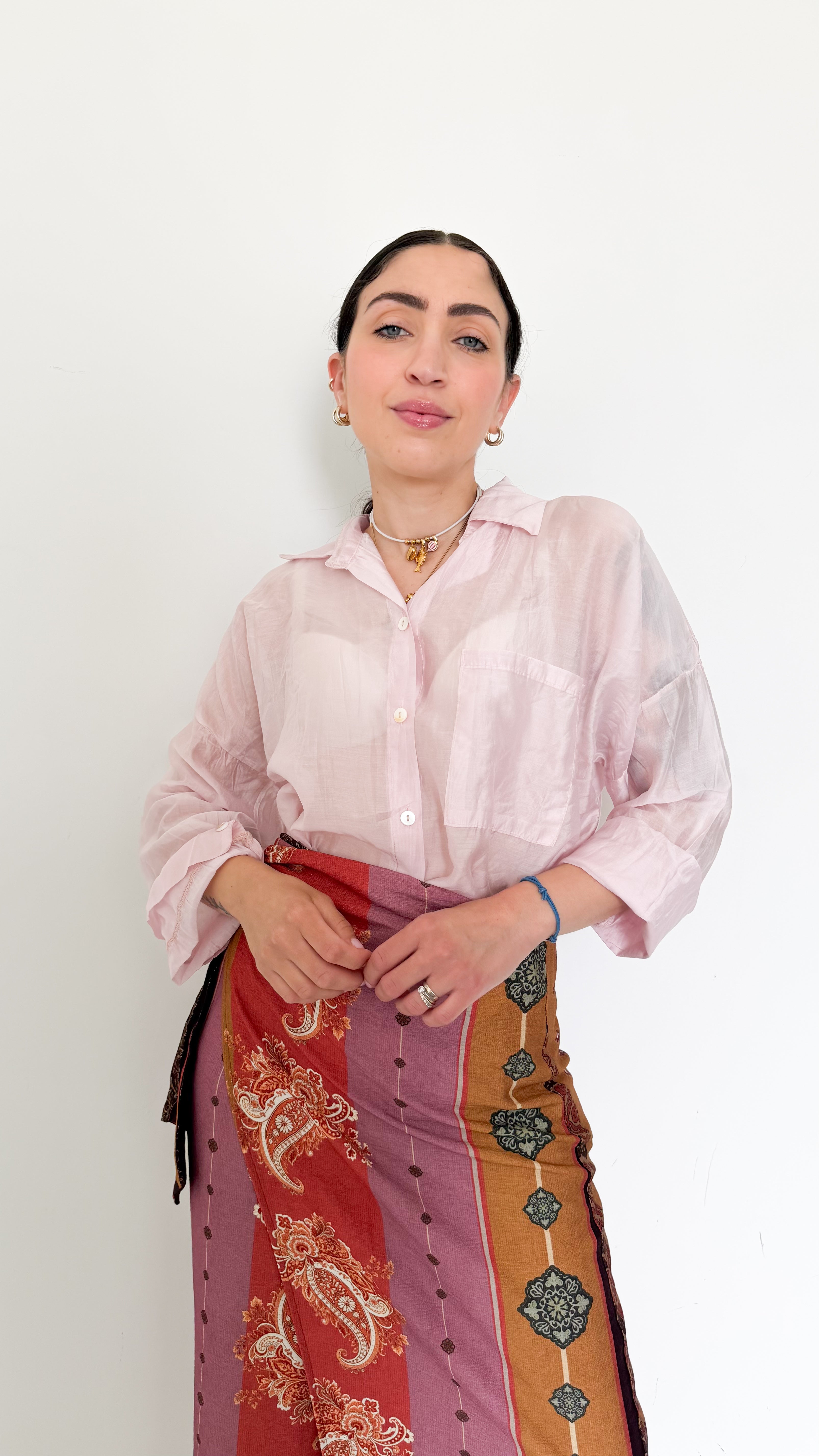 Camicia Velata Rosa