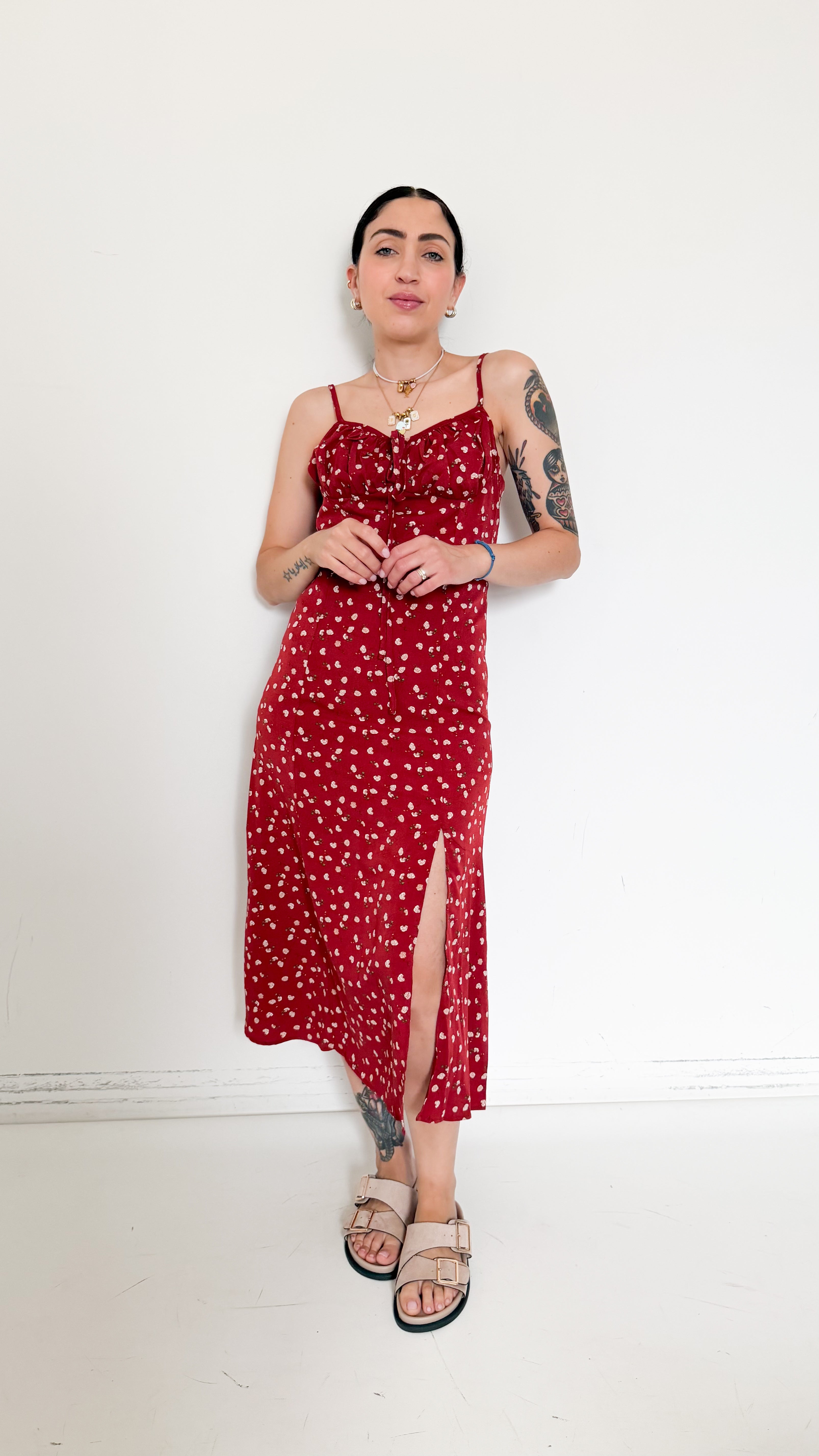 Vestito Con Spacco