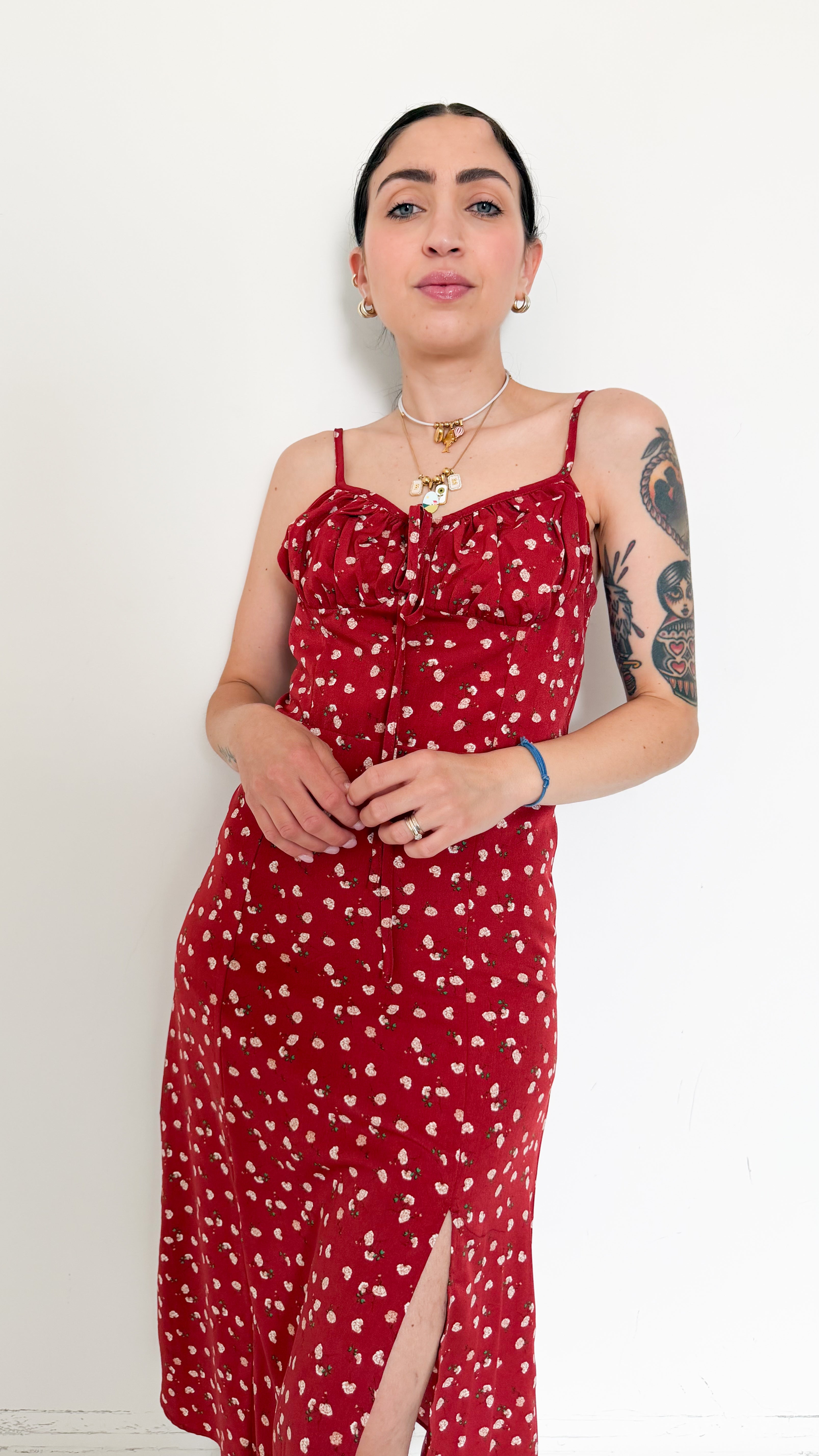 Vestito Con Spacco