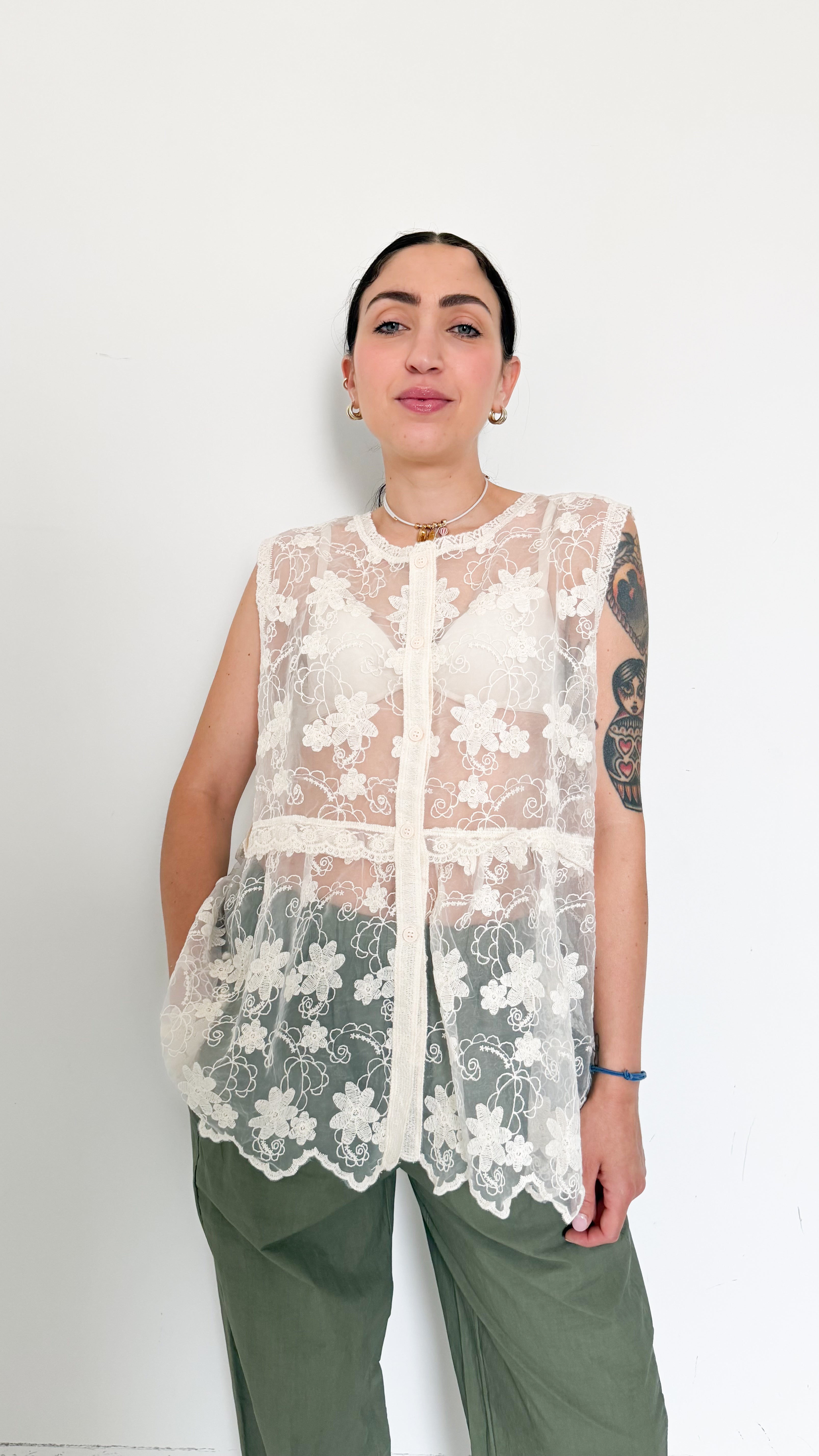 Gilet In Pizzo