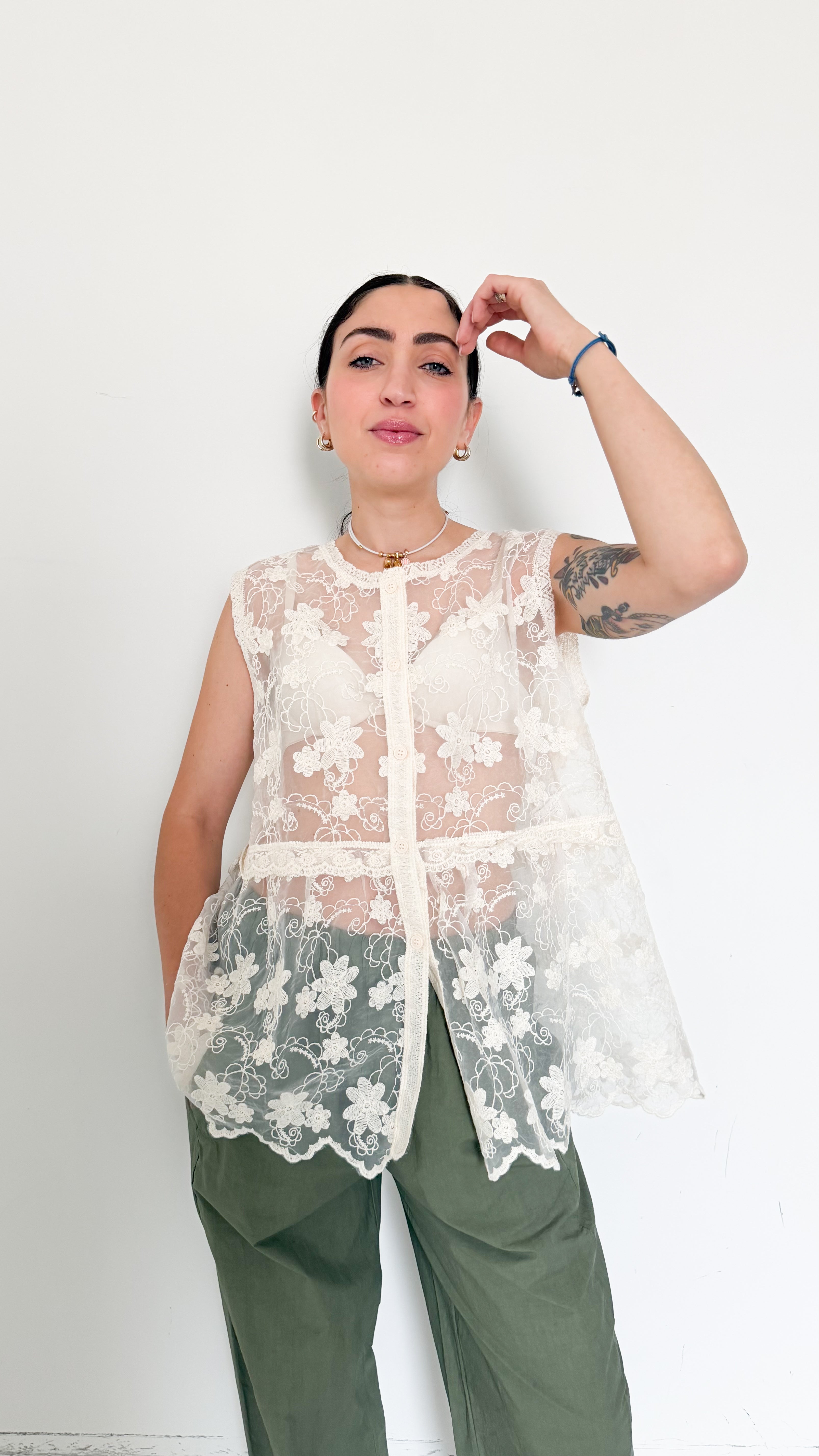 Gilet In Pizzo