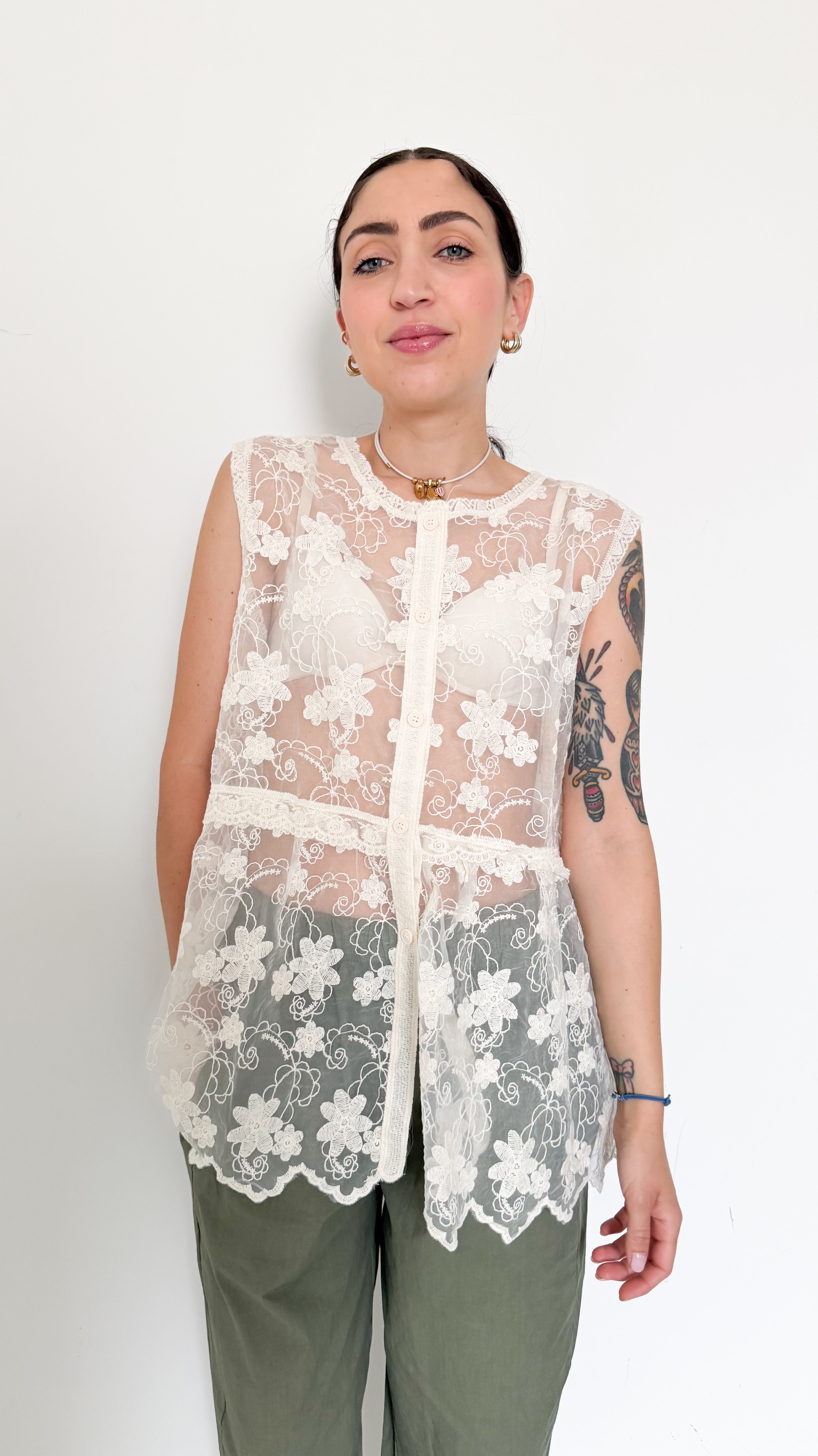 Gilet In Pizzo