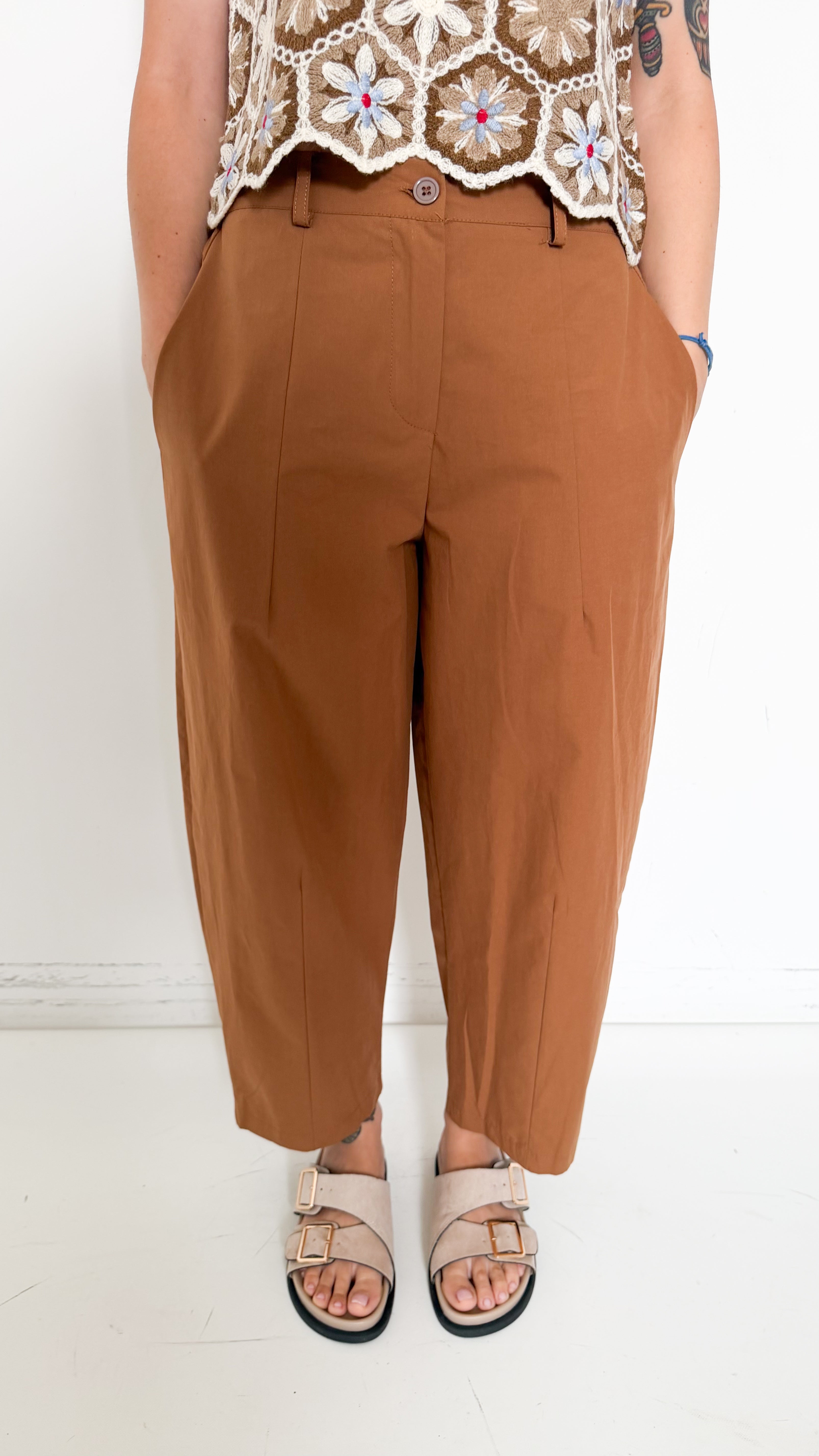 Pantaloni Balloon Camel