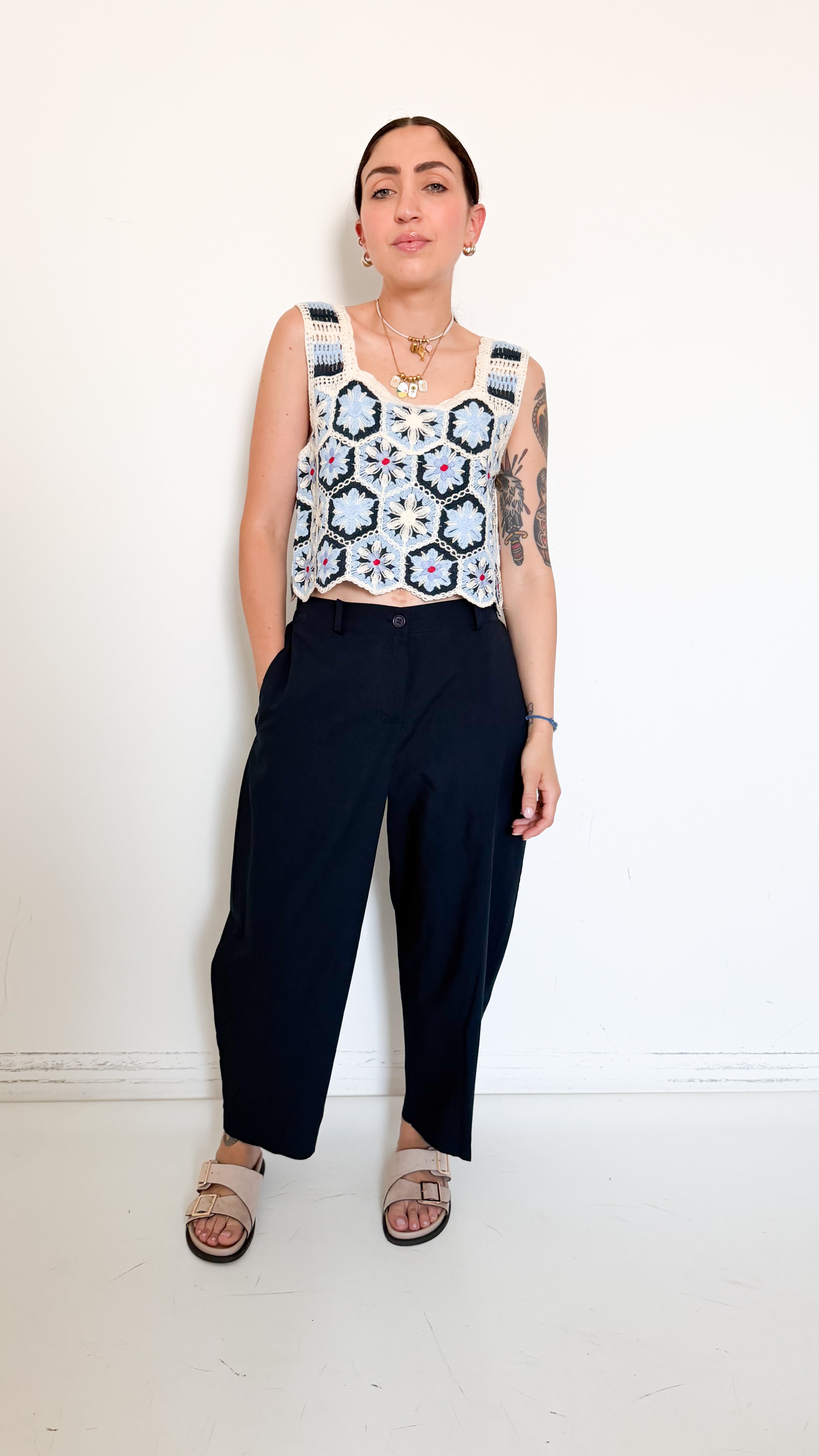 Pantaloni Balloon Blu