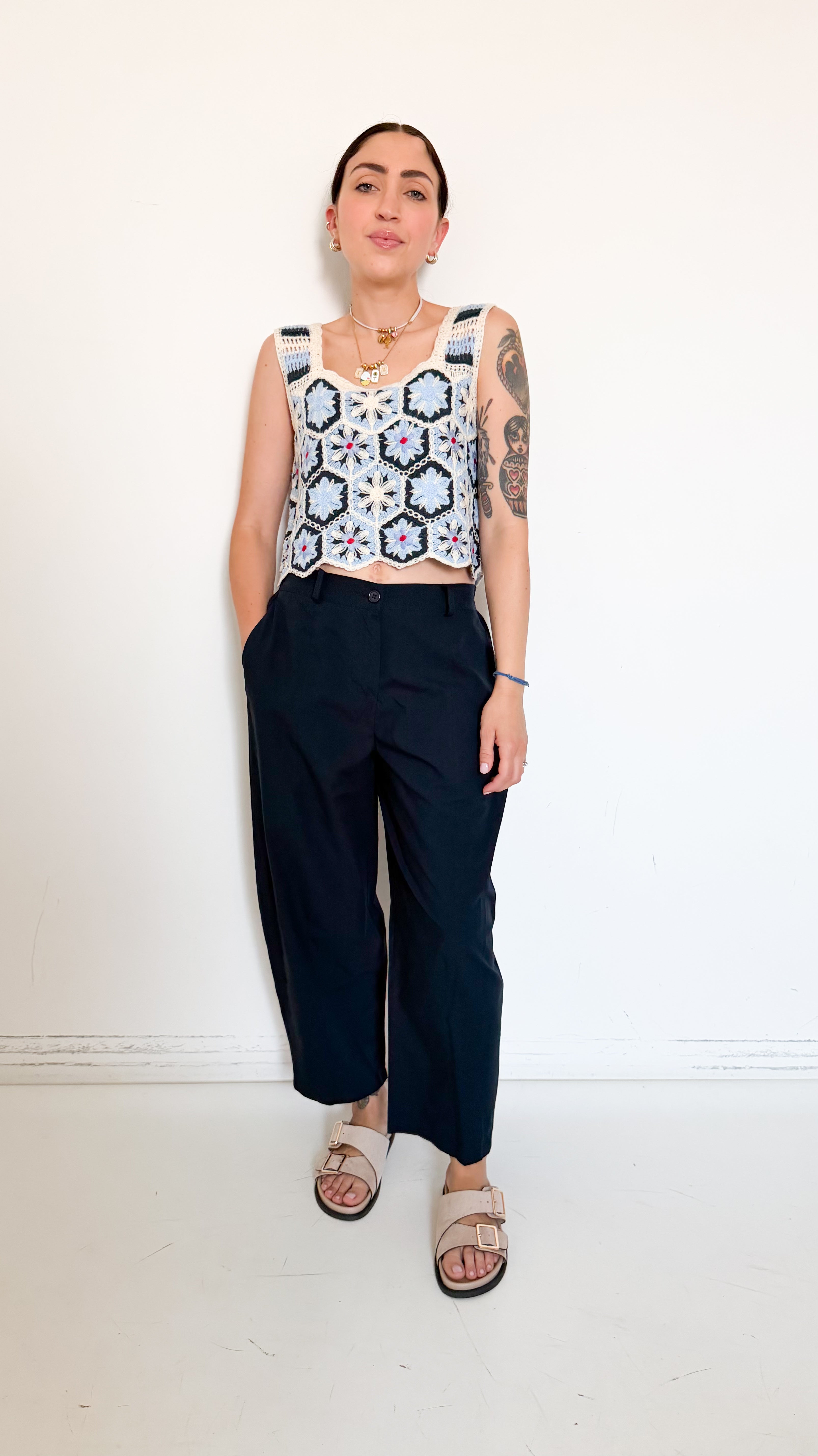 Pantaloni Balloon Blu