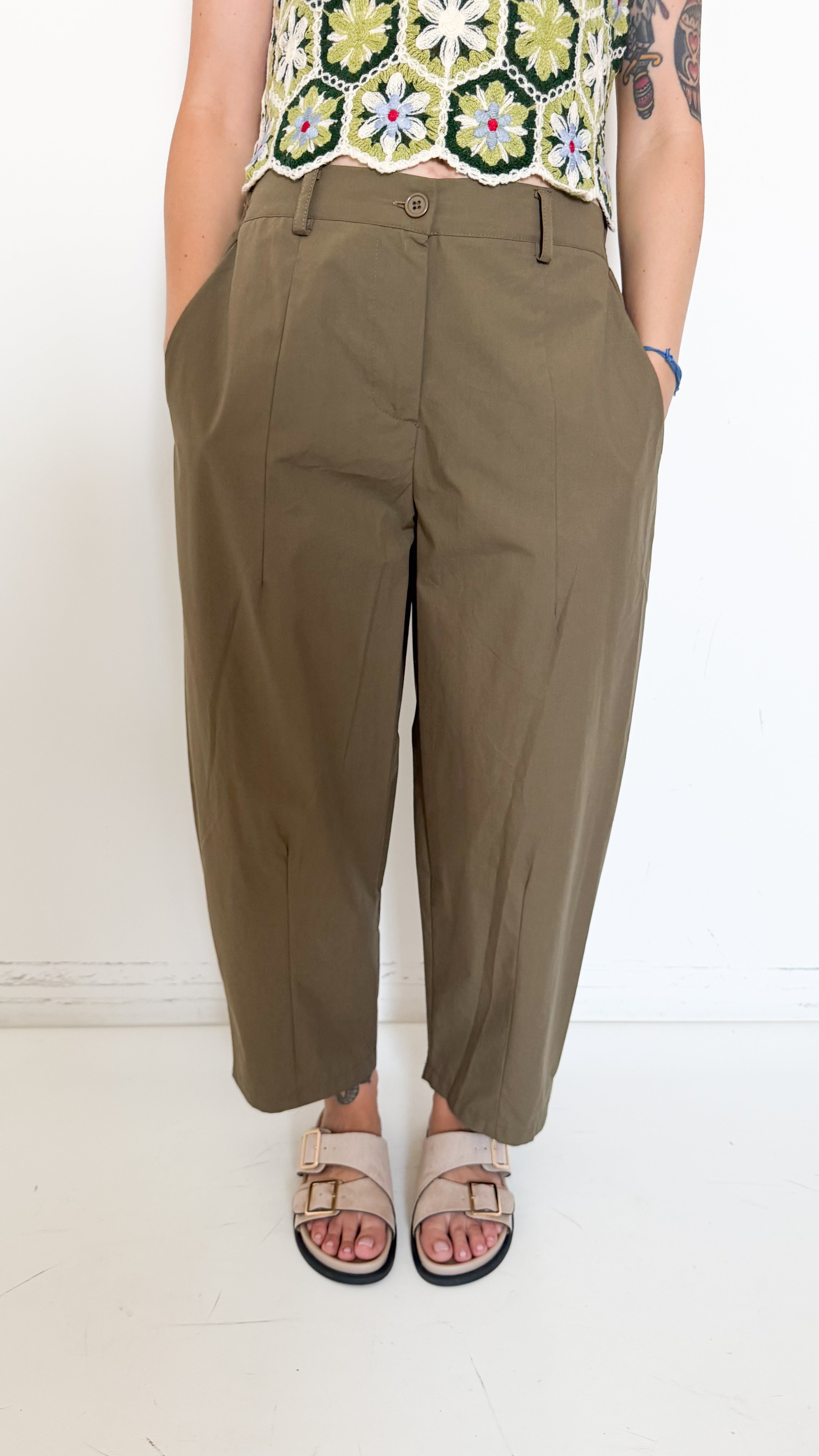 Pantaloni Balloon Verdi