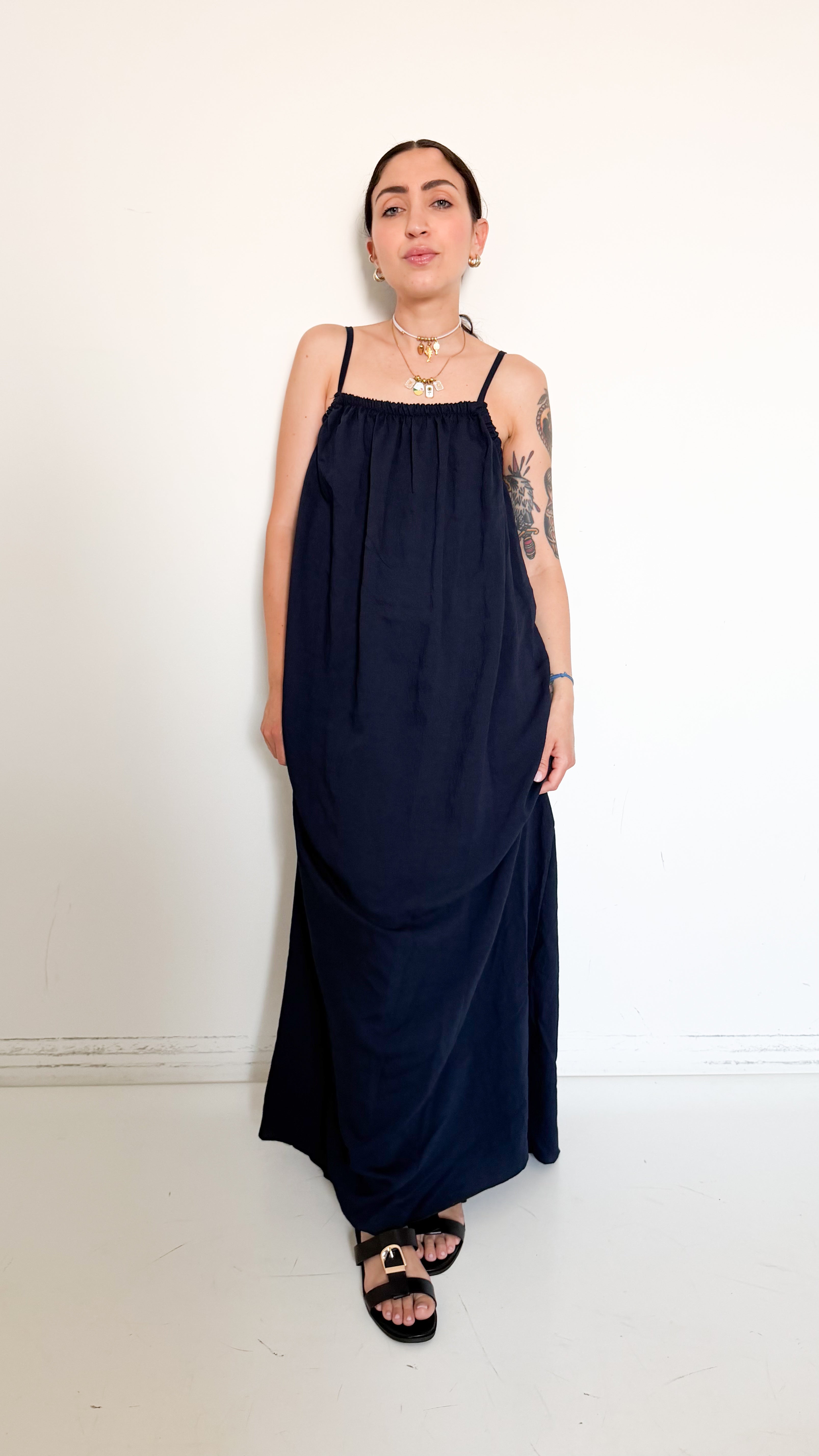 Vestito Blu In Viscosa