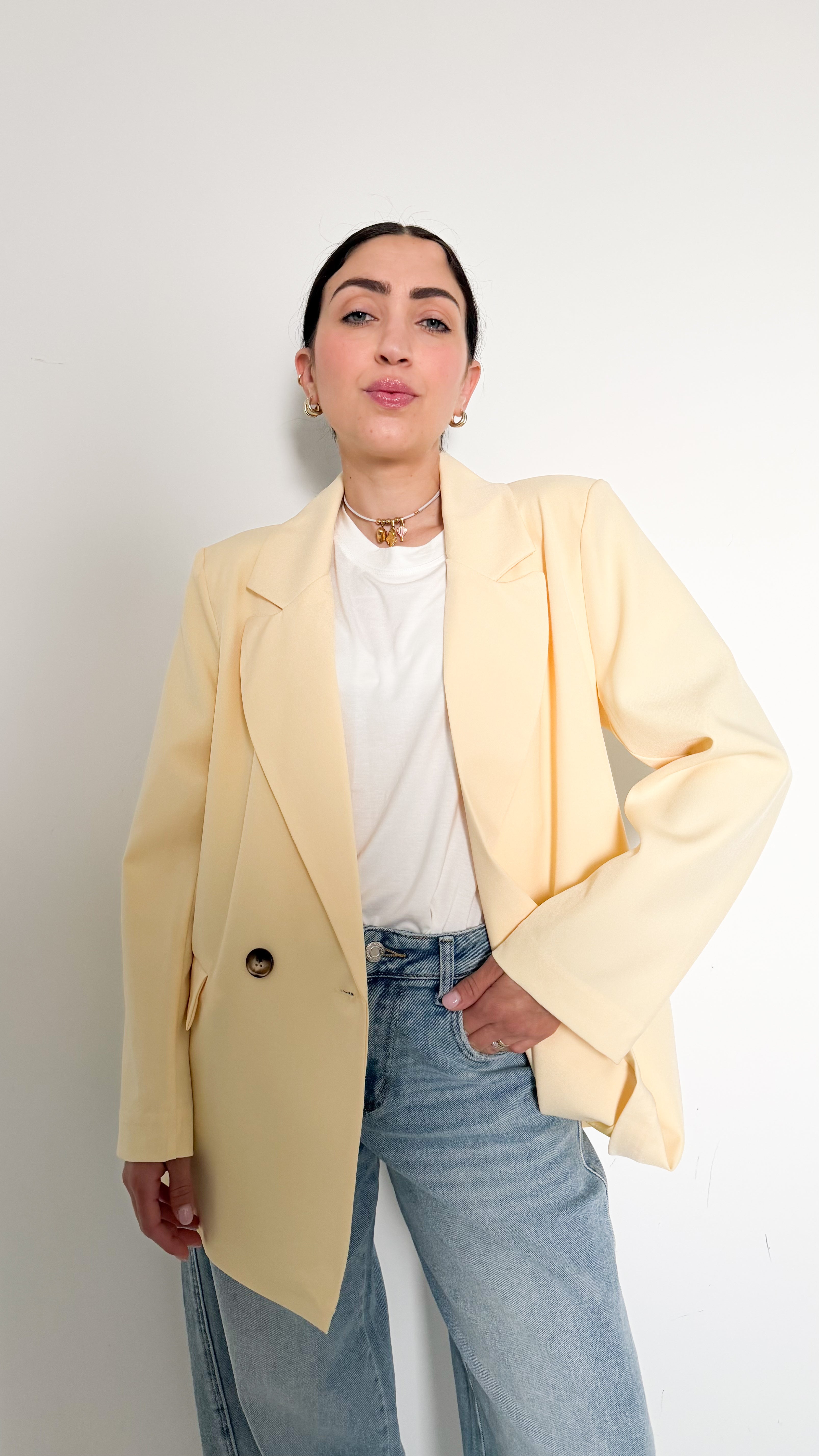 Blazer Doppiopetto Giallo